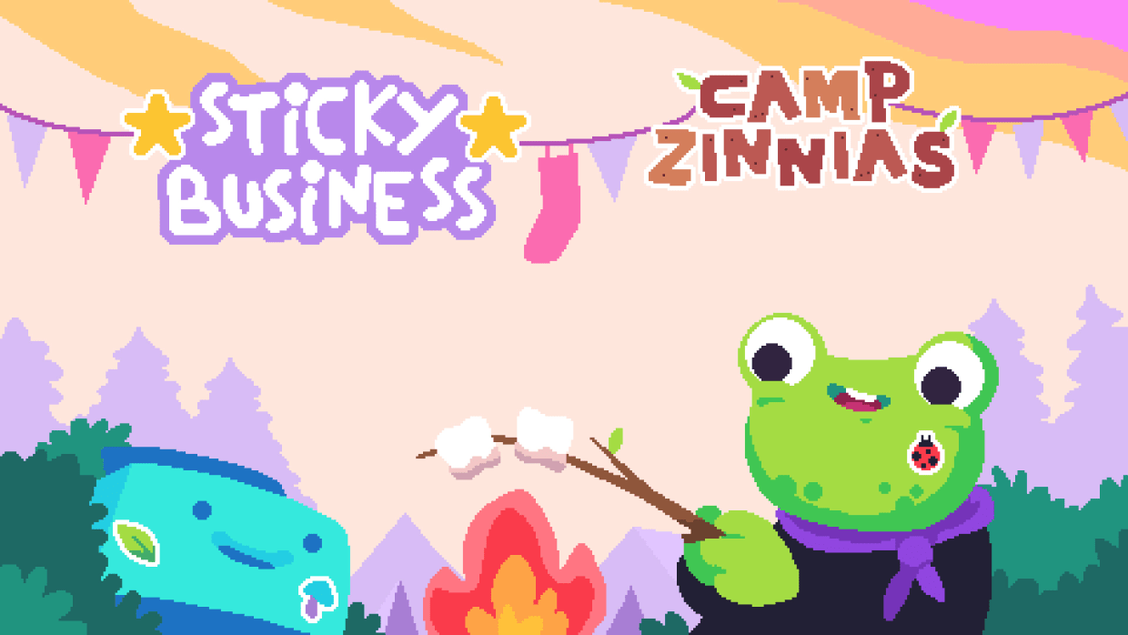 Sticky Business: Camp Zinnias 1