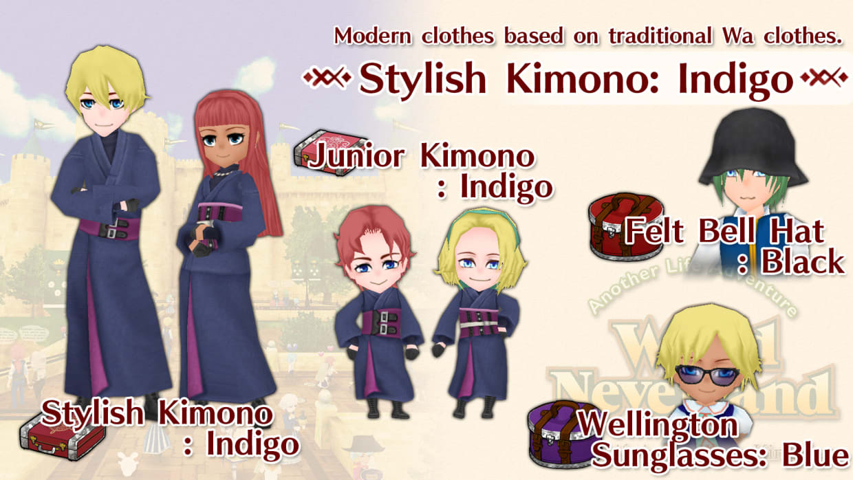 Stylish Kimono: Indigo 1