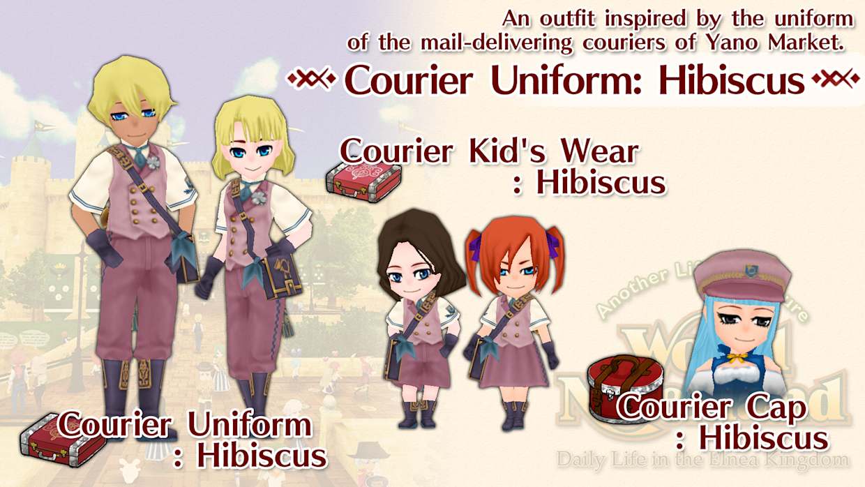 Courier Uniform: Hibiscus 1