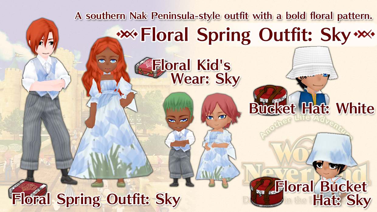 Floral Spring Outfit: Sky 1