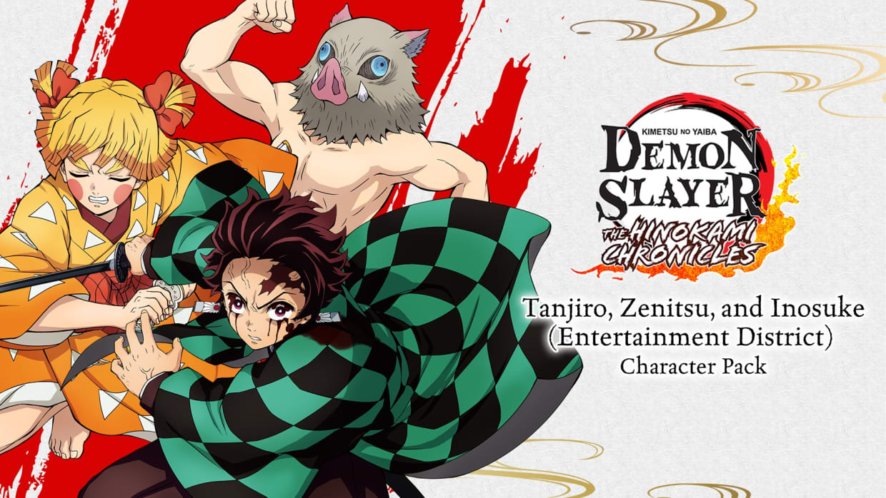 Tanjiro, Zenitsu, and Inosuke (Entertainment District) Character Pack 1