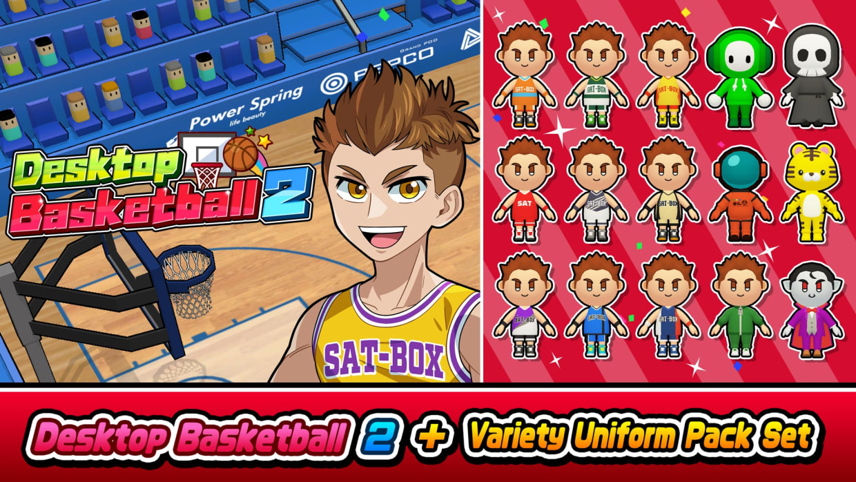 Desktop Basketball 2 + Variety Uniform Pack Set 1