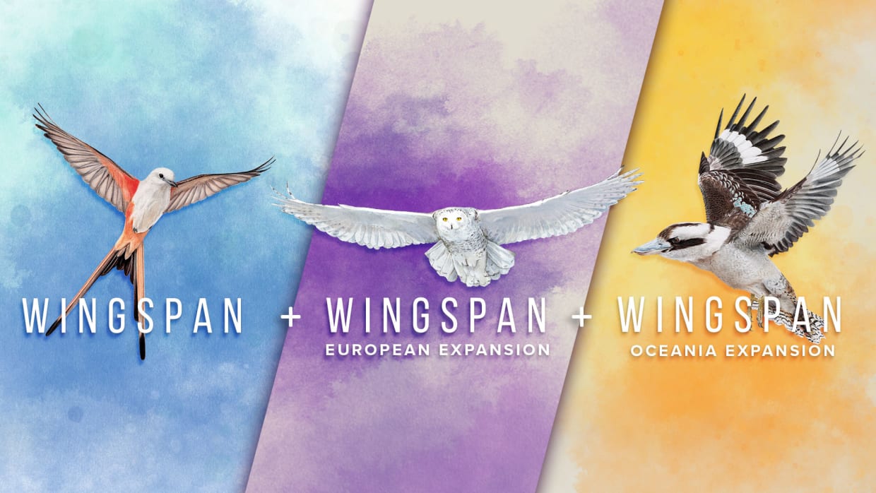 Wingspan + European Expansion + Oceania Expansion 1