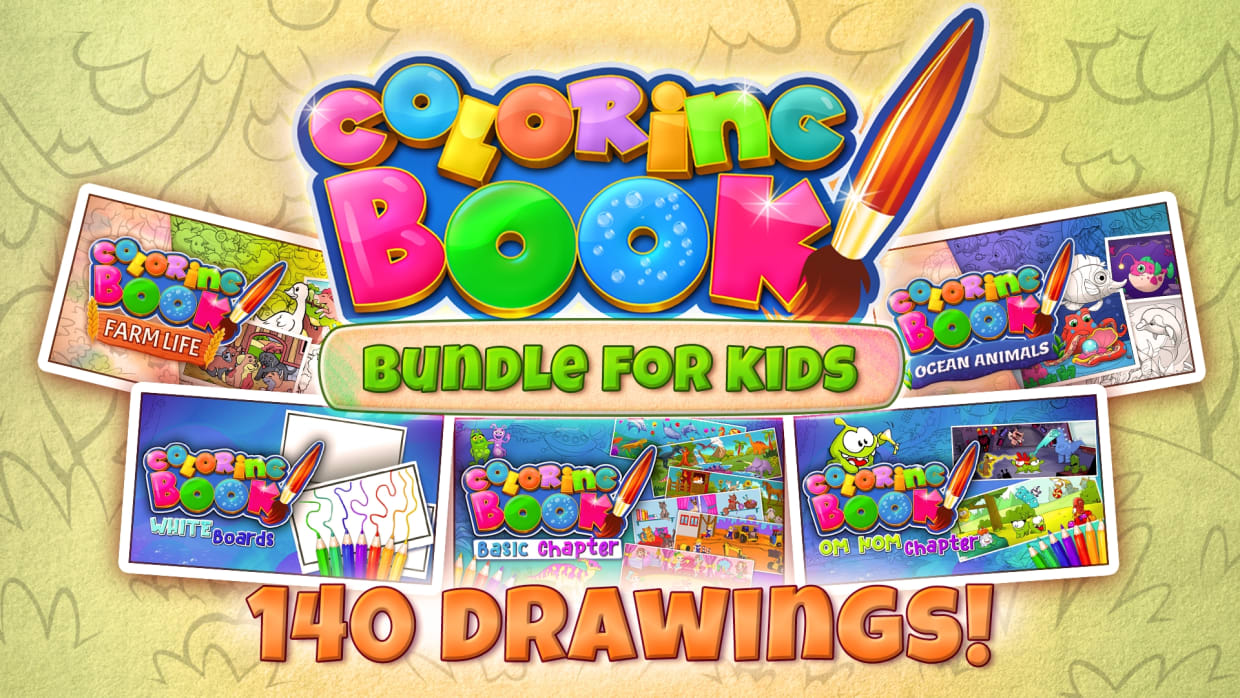 Coloring Book: Bundle For Kids - 140 drawings 1