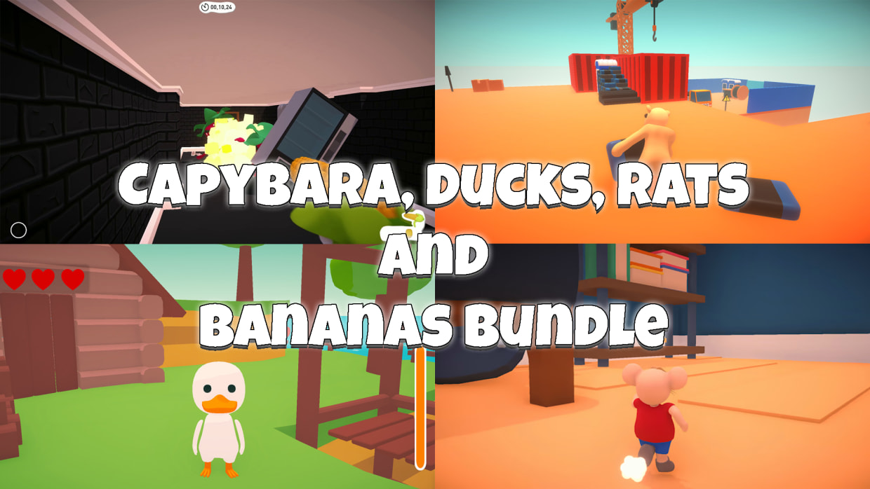 Capybara, Ducks, Rats and Bananas Bundle 1