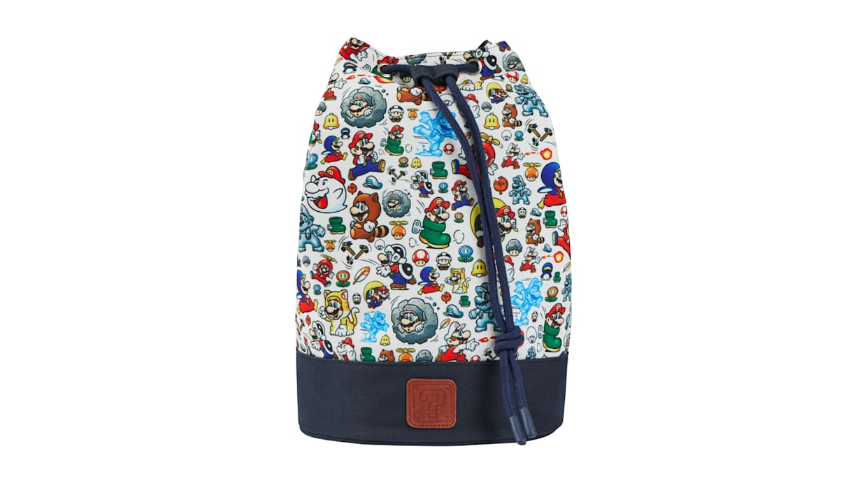 Super Mario™ All Over Print Graphic Cinch Barrel Duffel - Nintendo ...