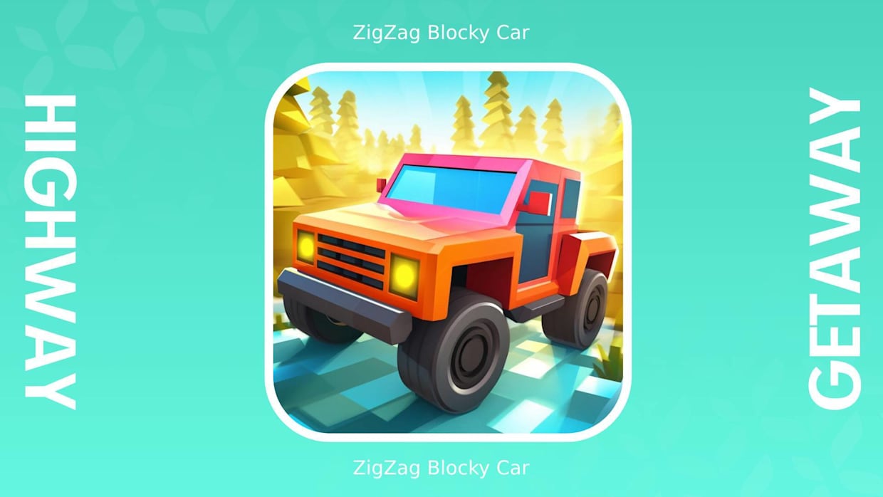 Highway Getaway: ZigZag Blocky Car for Nintendo Switch - Nintendo