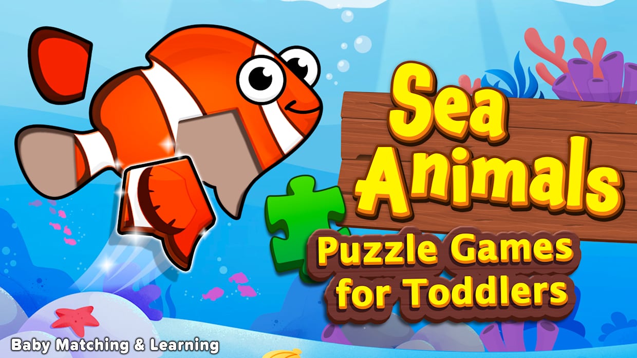 Sea Animals Puzzle Games for Toddlers Baby Matching Learning