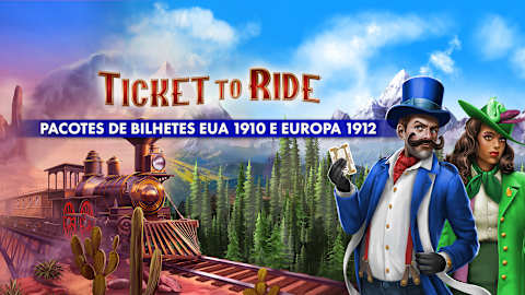 Ticket to Ride®: Pacotes de Bilhetes EUA 1910 e Europa 1912