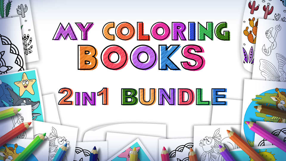 My Coloring Books - 2 in 1 Bundle