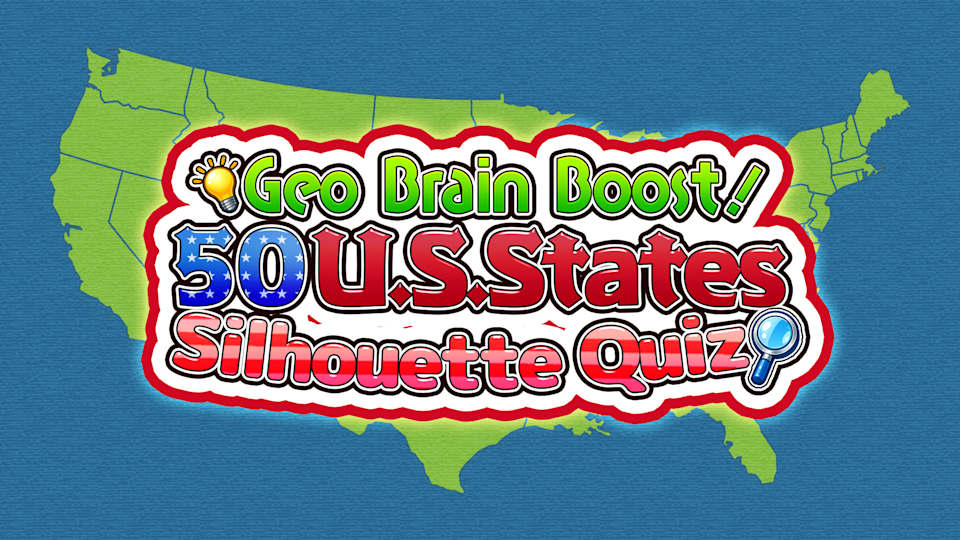 Geo Brain Boost! 50 U.S. States Silhouette Quiz