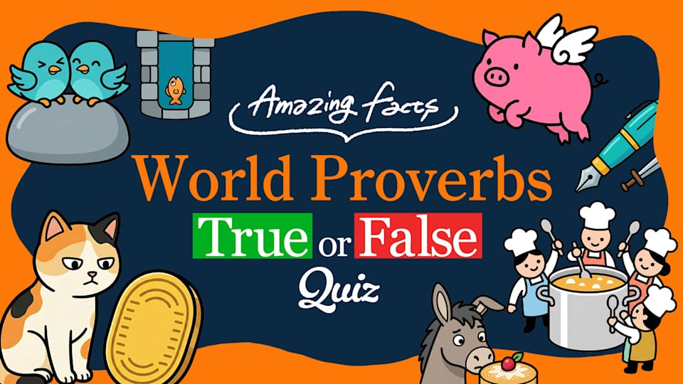 Amazing Facts : World Proverbs True or False Quiz