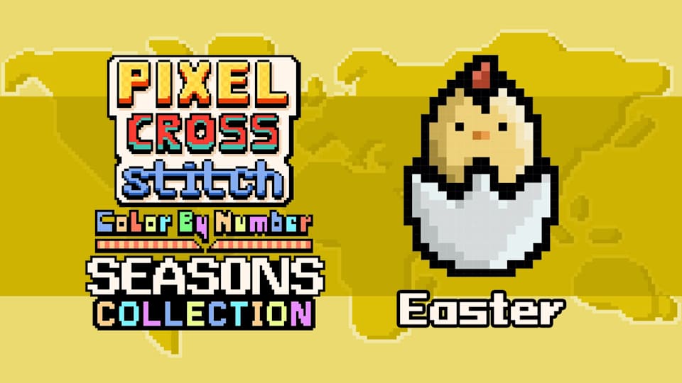 Pixel Cross Stitch Color by Number Seasons Collection