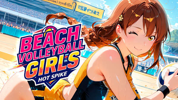 Beach Volleyball Girls: Hot Spike