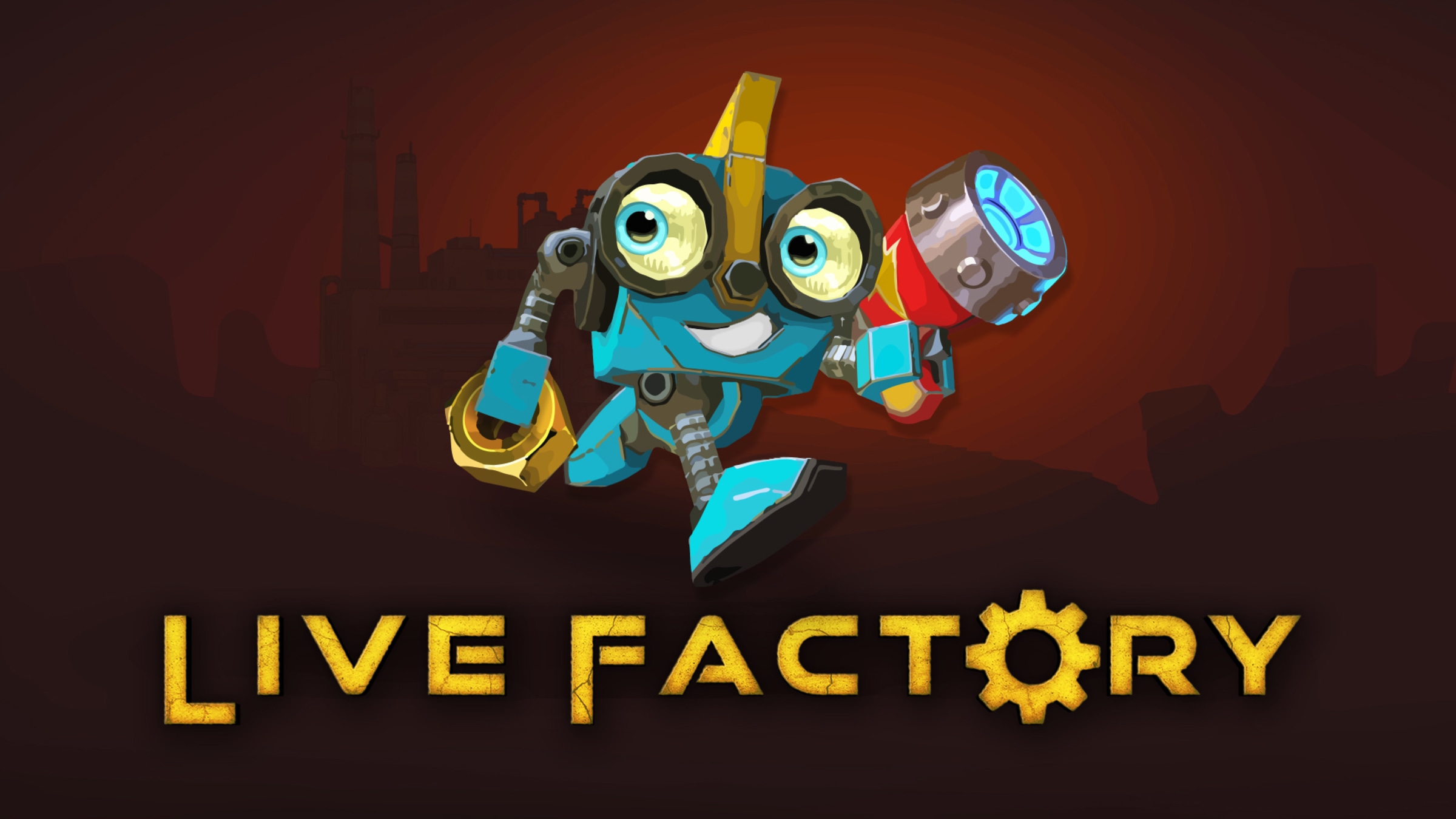 Live Factory cover featuring a colorful robot