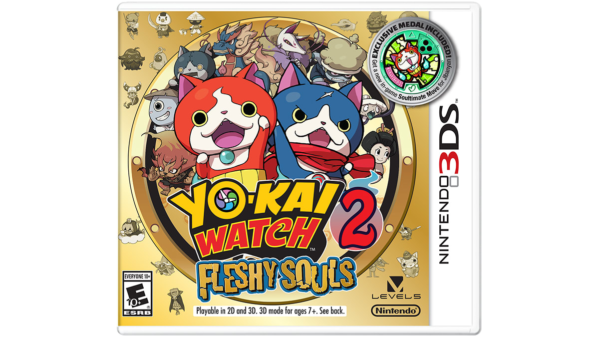 YO-KAI Watch 2: Fleshy Souls + Coin for New Nintendo 3DS XL - Nintendo