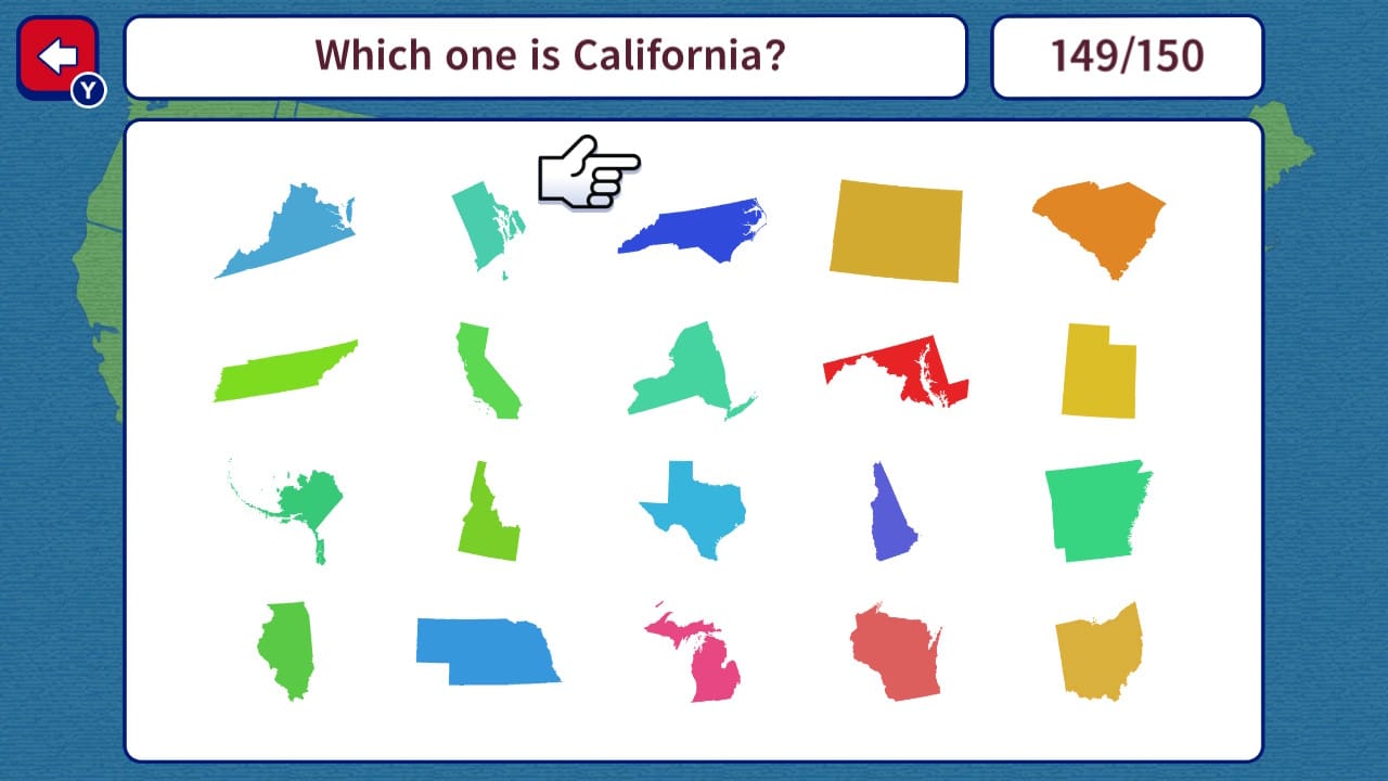 Geo Brain Boost! 50 U.S. States Silhouette Quiz screenshot 6