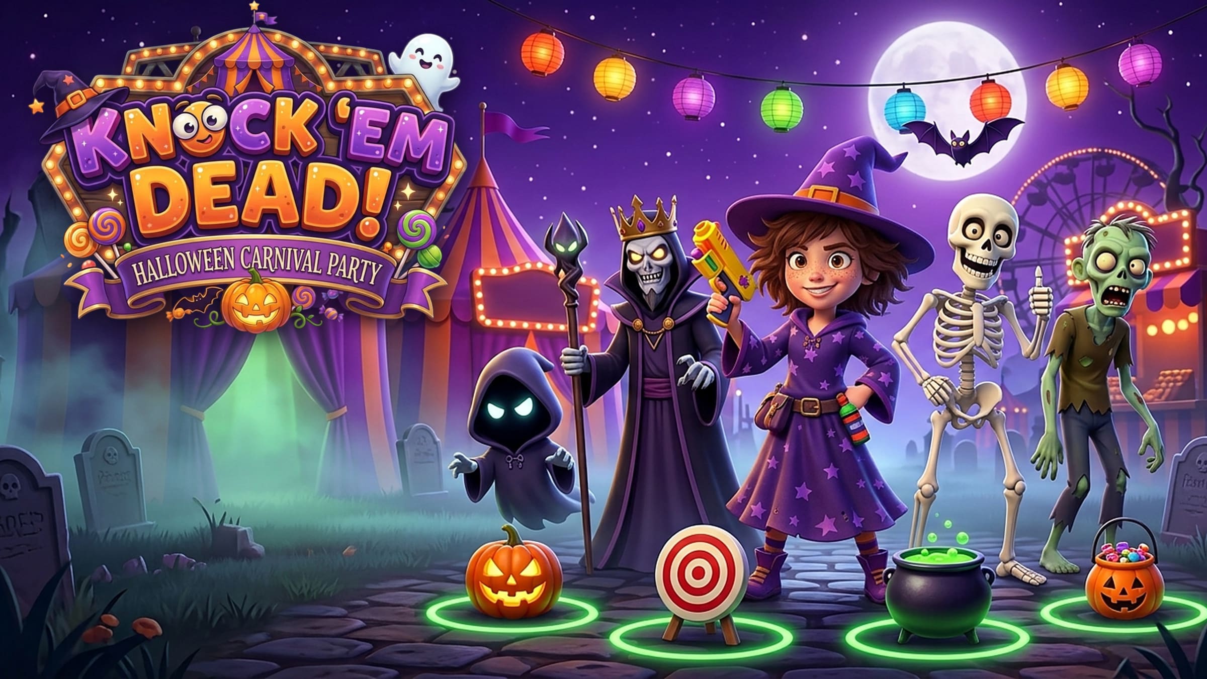 Knock 'Em Dead! Halloween Carnival Party for Nintendo Switch - Nintendo ...