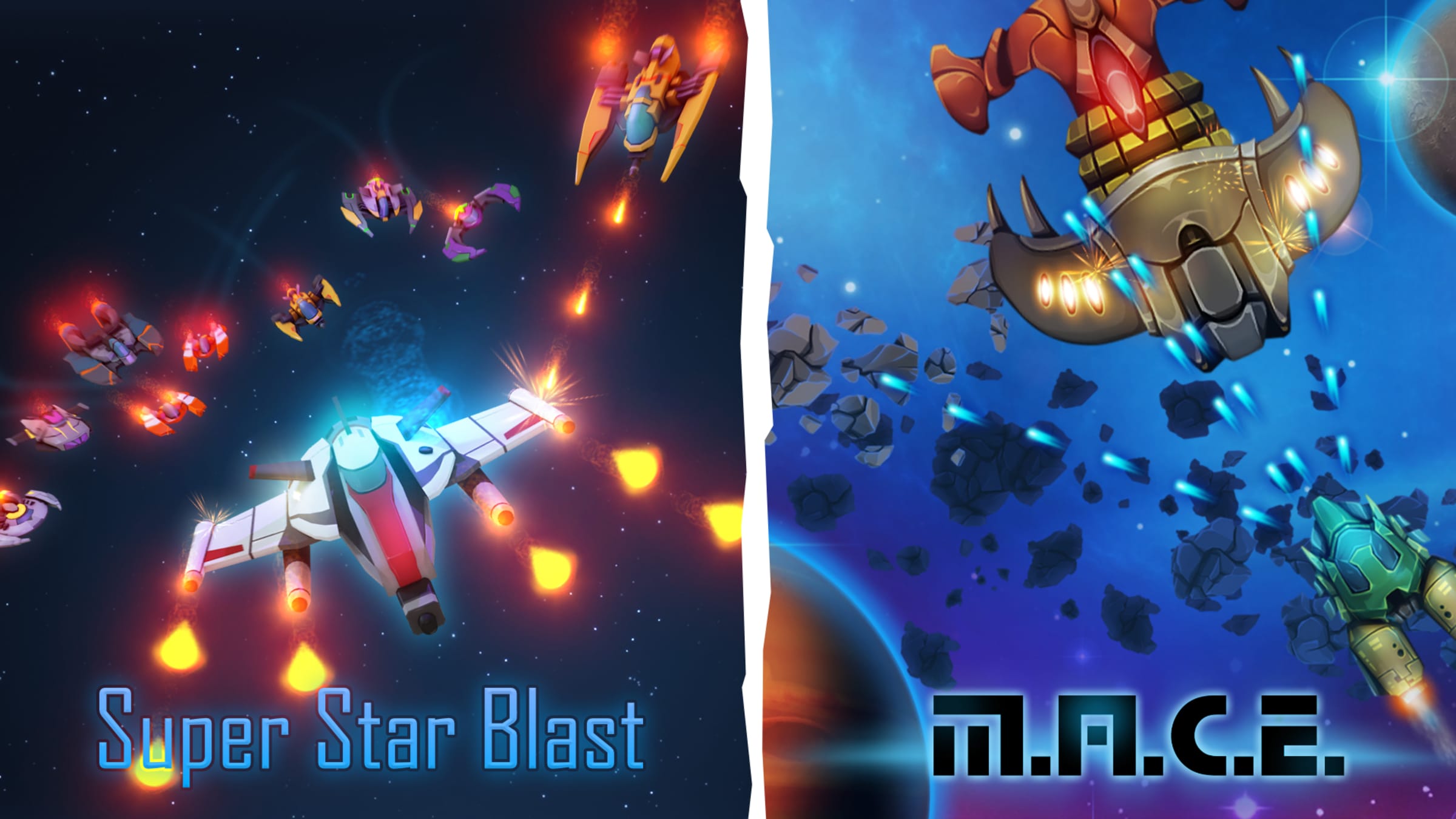 M.A.C.E. Space Shooter + Super Star Blast Bundle for Nintendo Switch ...
