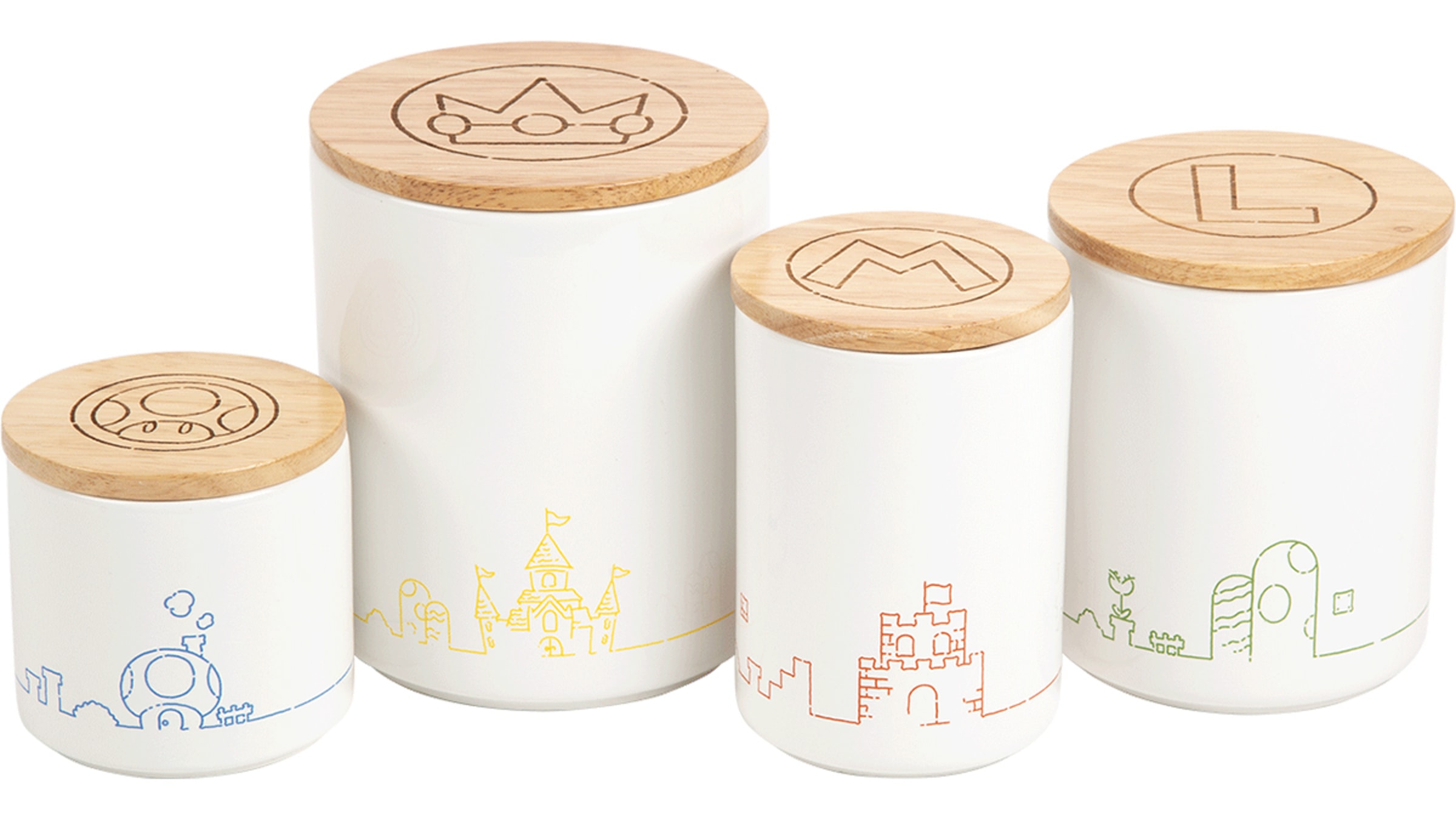 Super Mario™ Home Collection - Ceramic Containers (Set of 4) - Nintendo Official Site