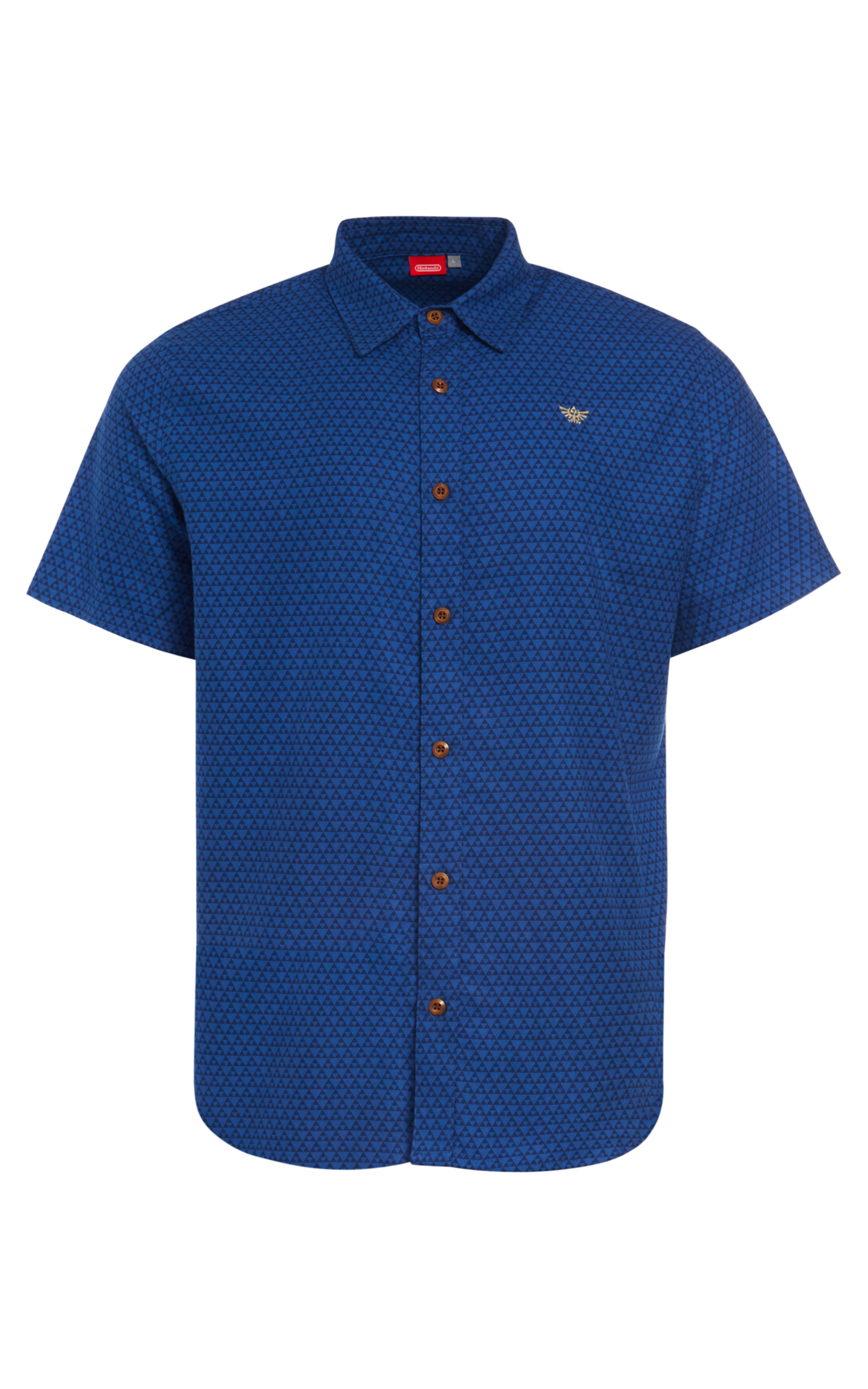 The Legend of Zelda™ Hylian Crest Graphic Button Up Shirt - 2XL ...