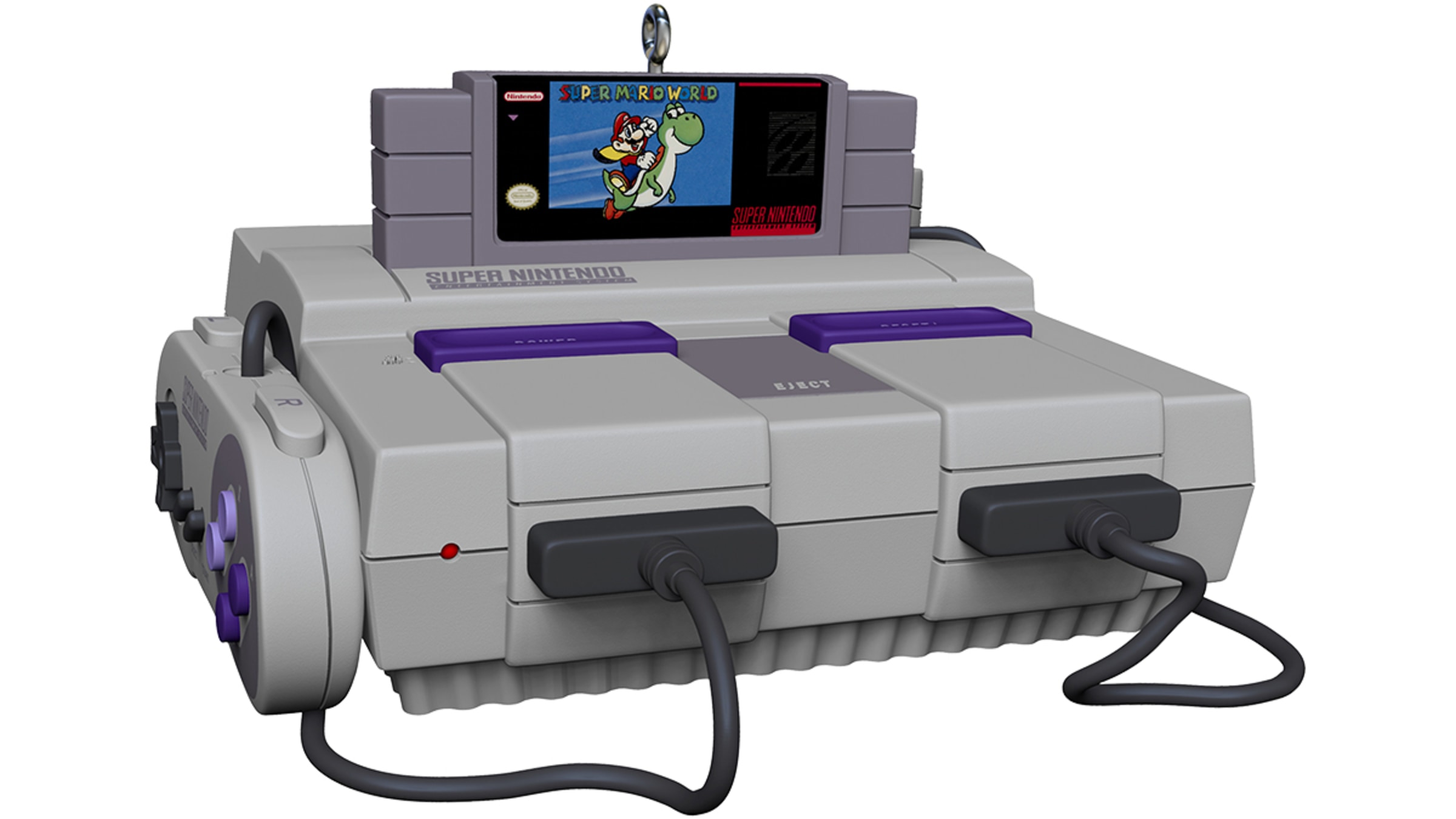 Nintendo Super NES Console Ornament With Light and Sound - Official
