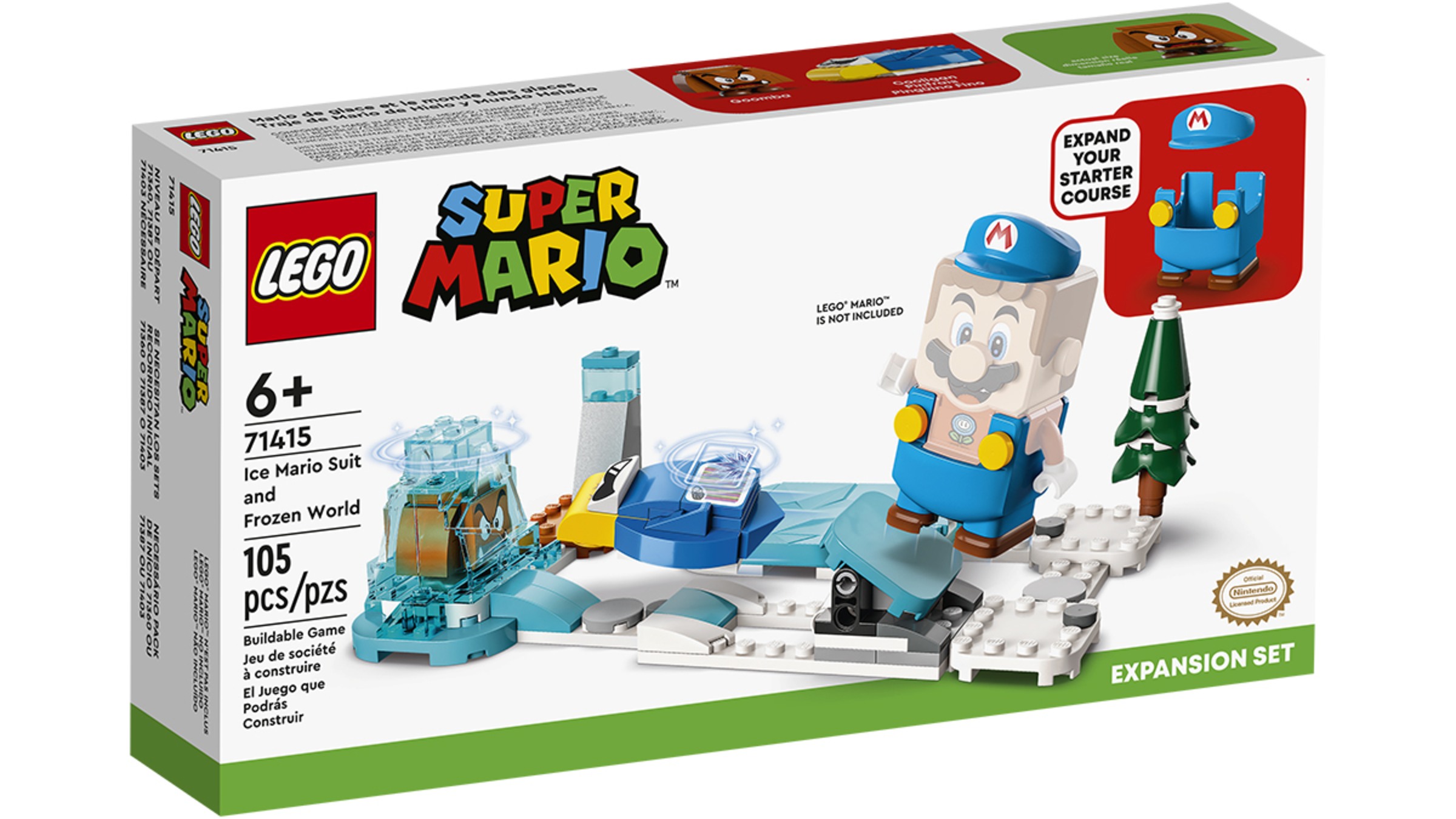 Forløber Prestige bevæge sig LEGO® Super Mario™ Ice Mario Suit and Frozen World Expansion Set - Nintendo  Official Site