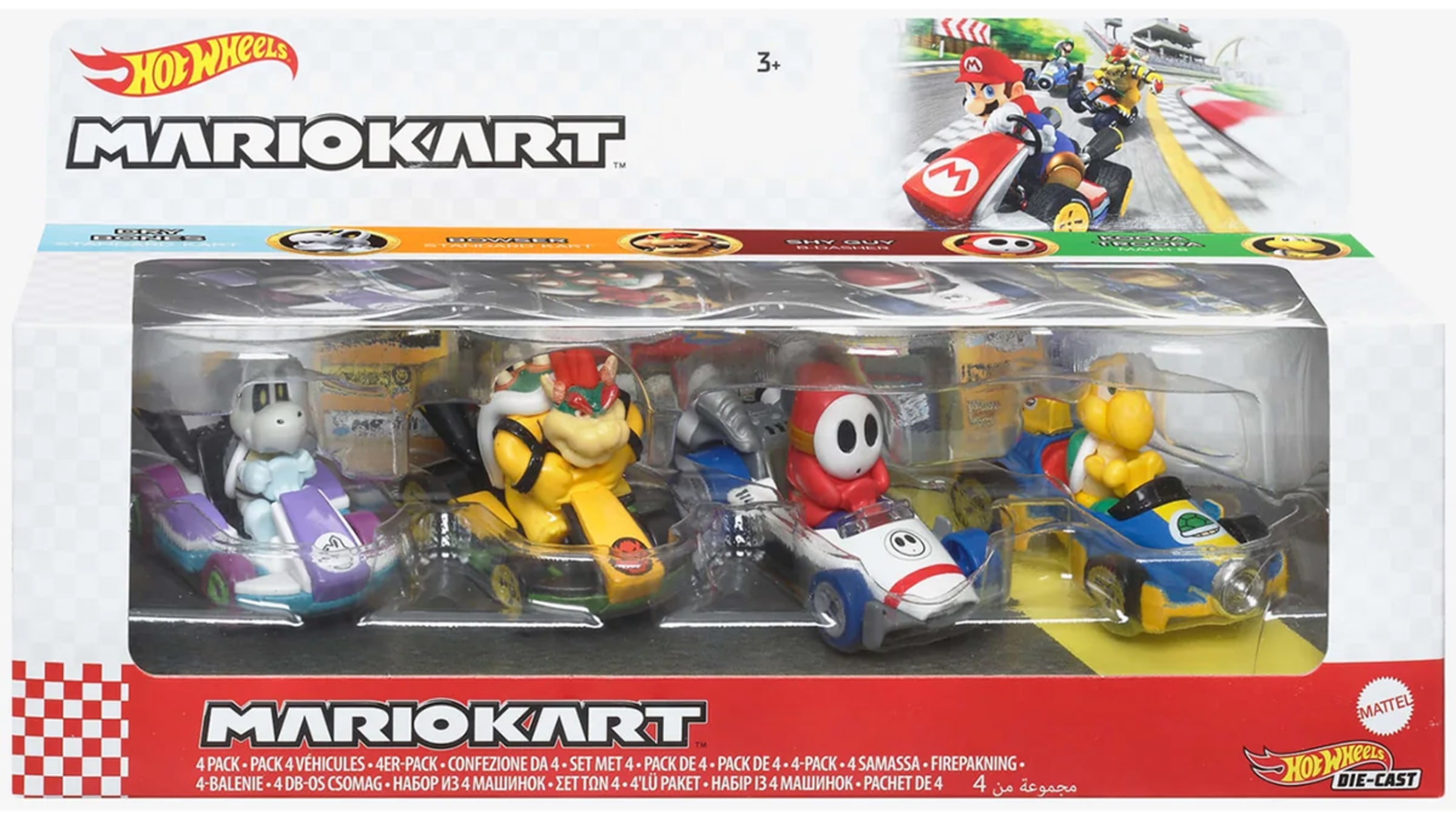 Hot Wheels Mario Kart 4-Pack - Koopa