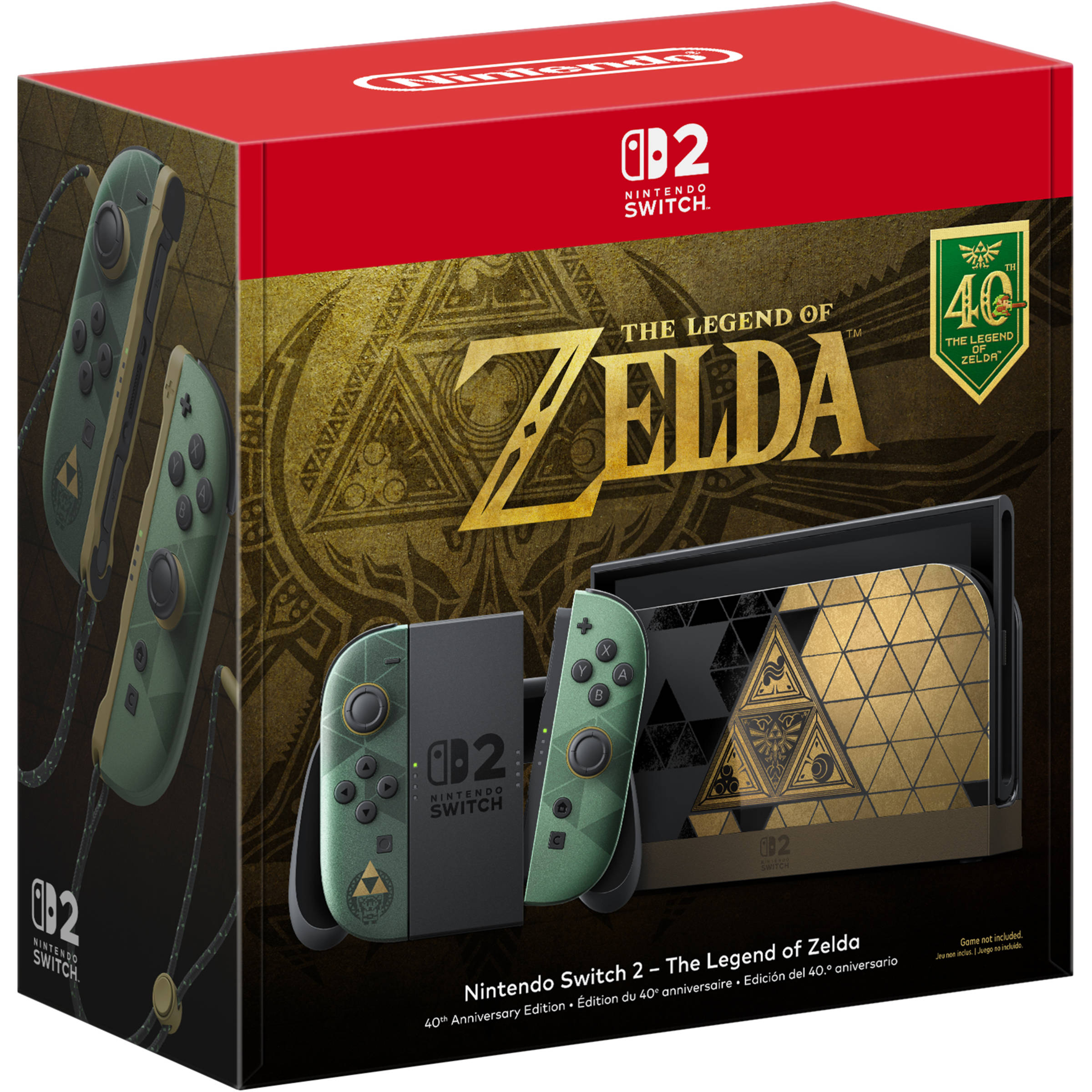 Nintendo Switch 2 Legend of Zelda 40th Anniversary Edition Announced for October 29