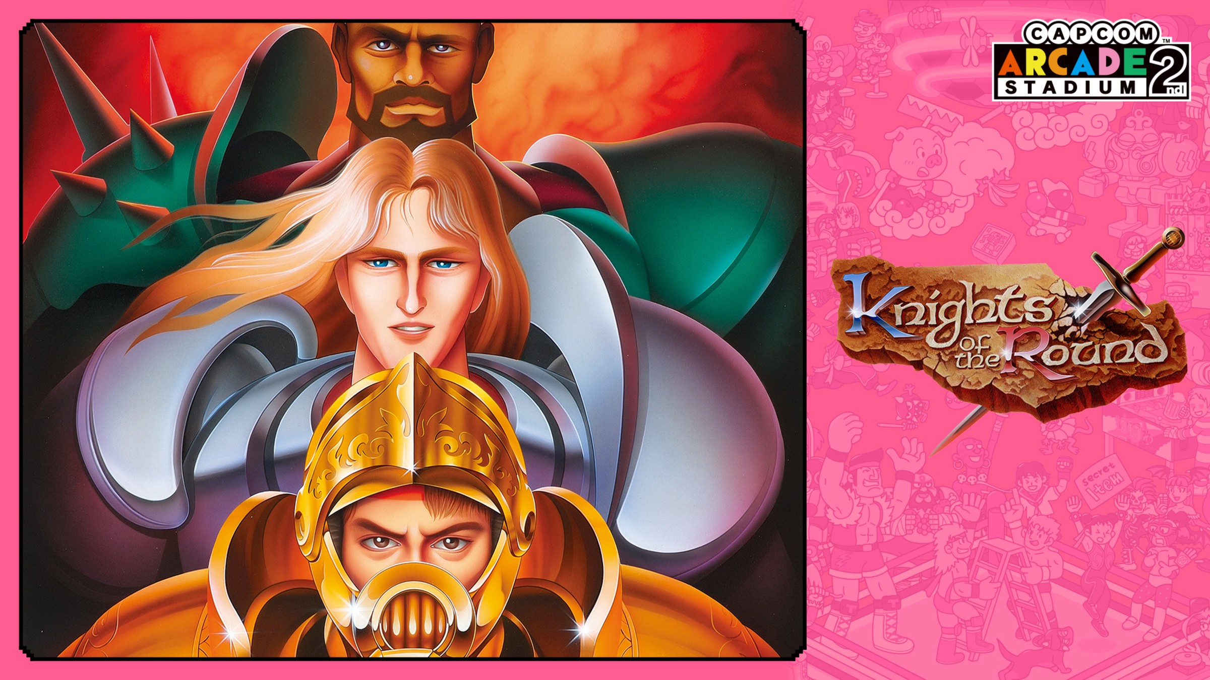 Arcade 2nd Stadium A.K.A Knights of the Round for Nintendo