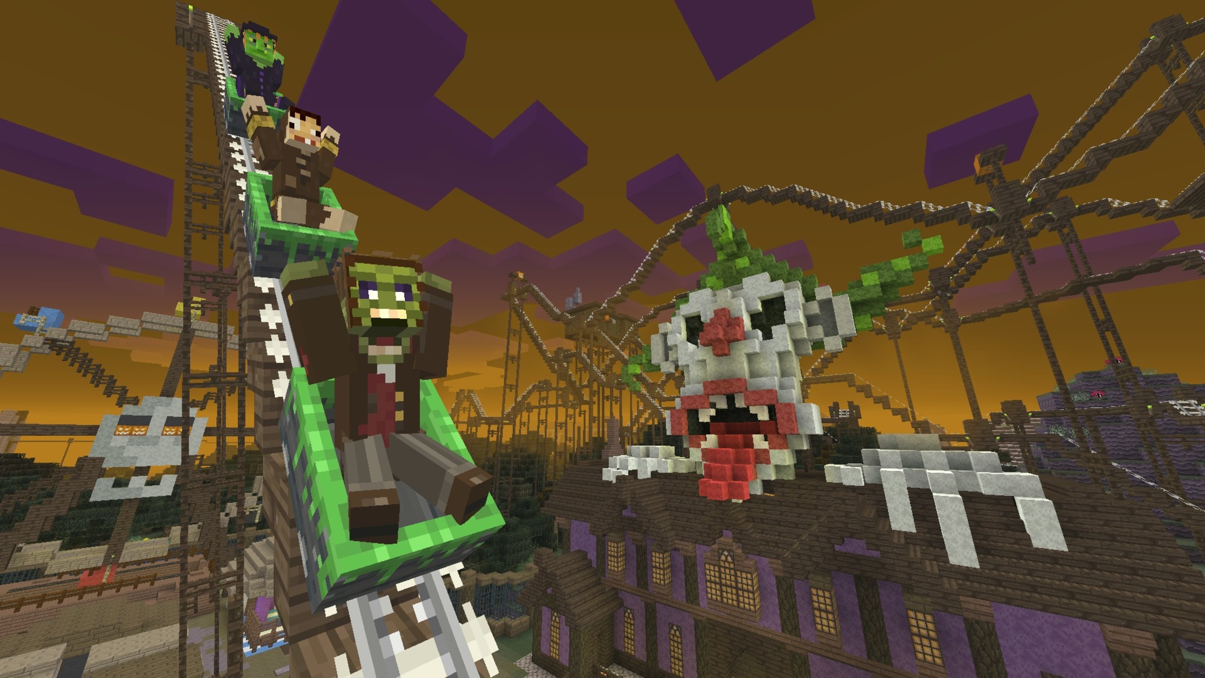 What happens in Minecraft during Halloween?