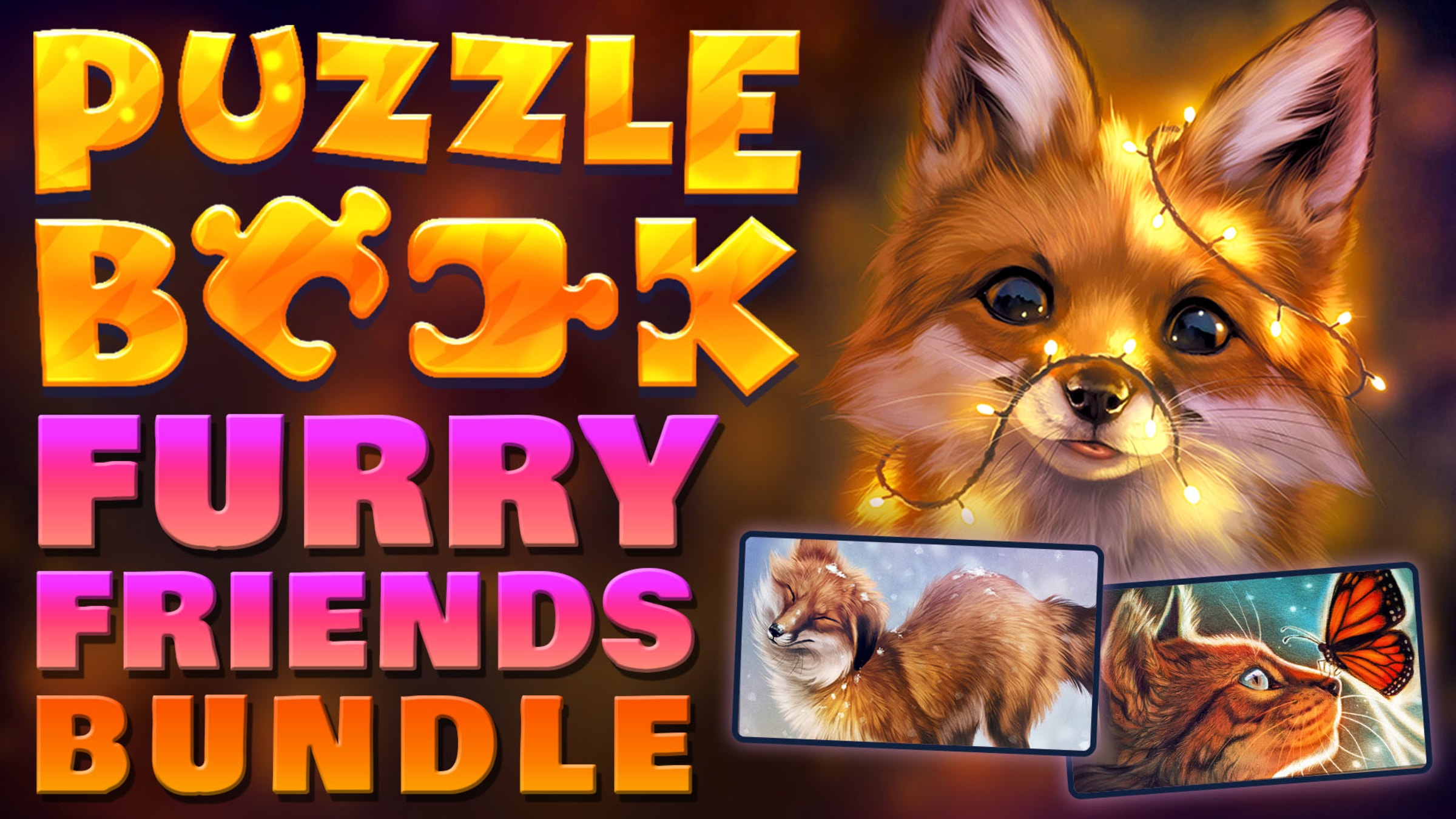 Puzzle Book Furry Friends Bundle for Nintendo Switch Nintendo