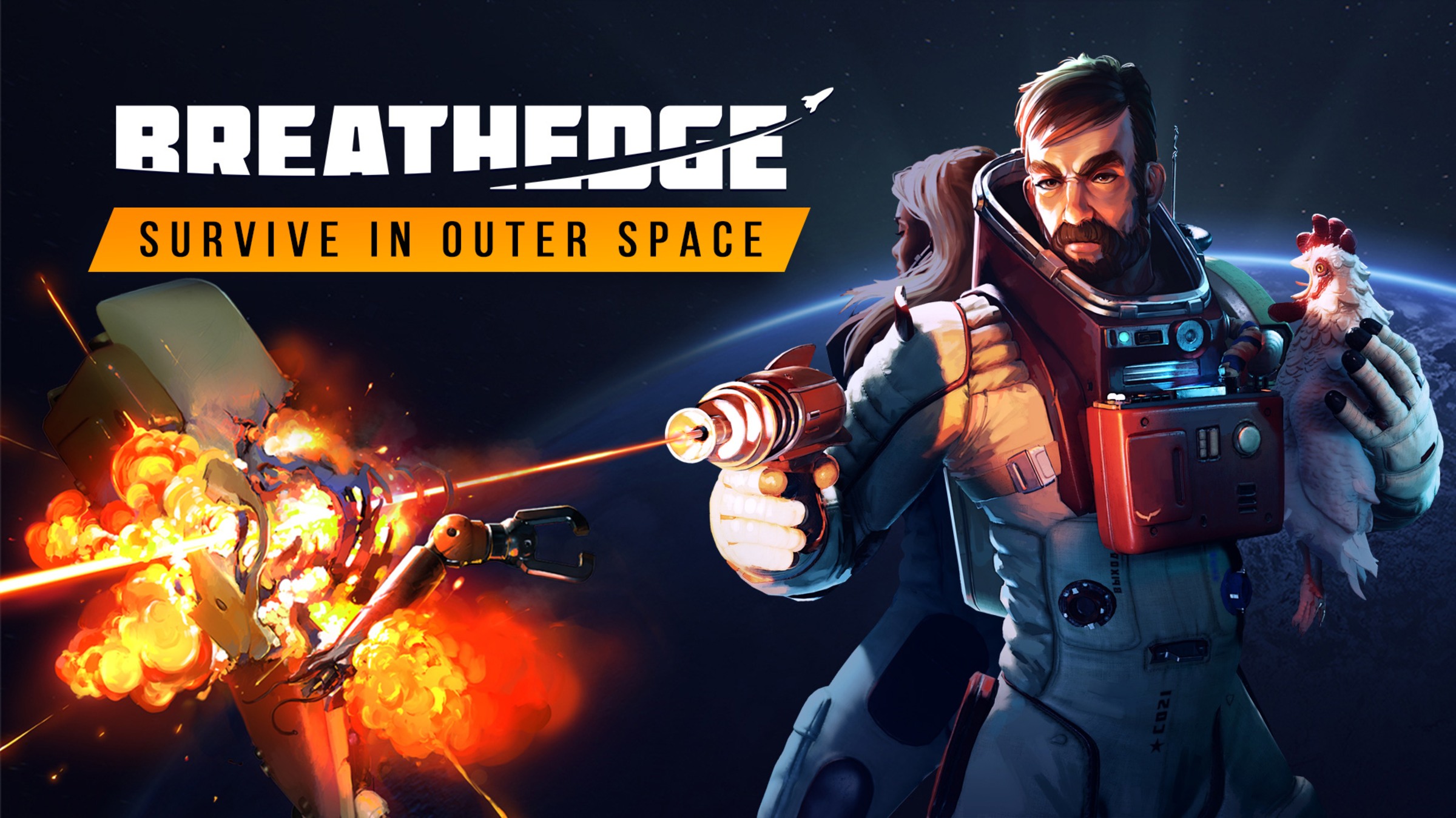 NOVO JOGO DE SOBREVIVÊNCIA NO ESPAÇO 🚀 - BREATHEDGE 