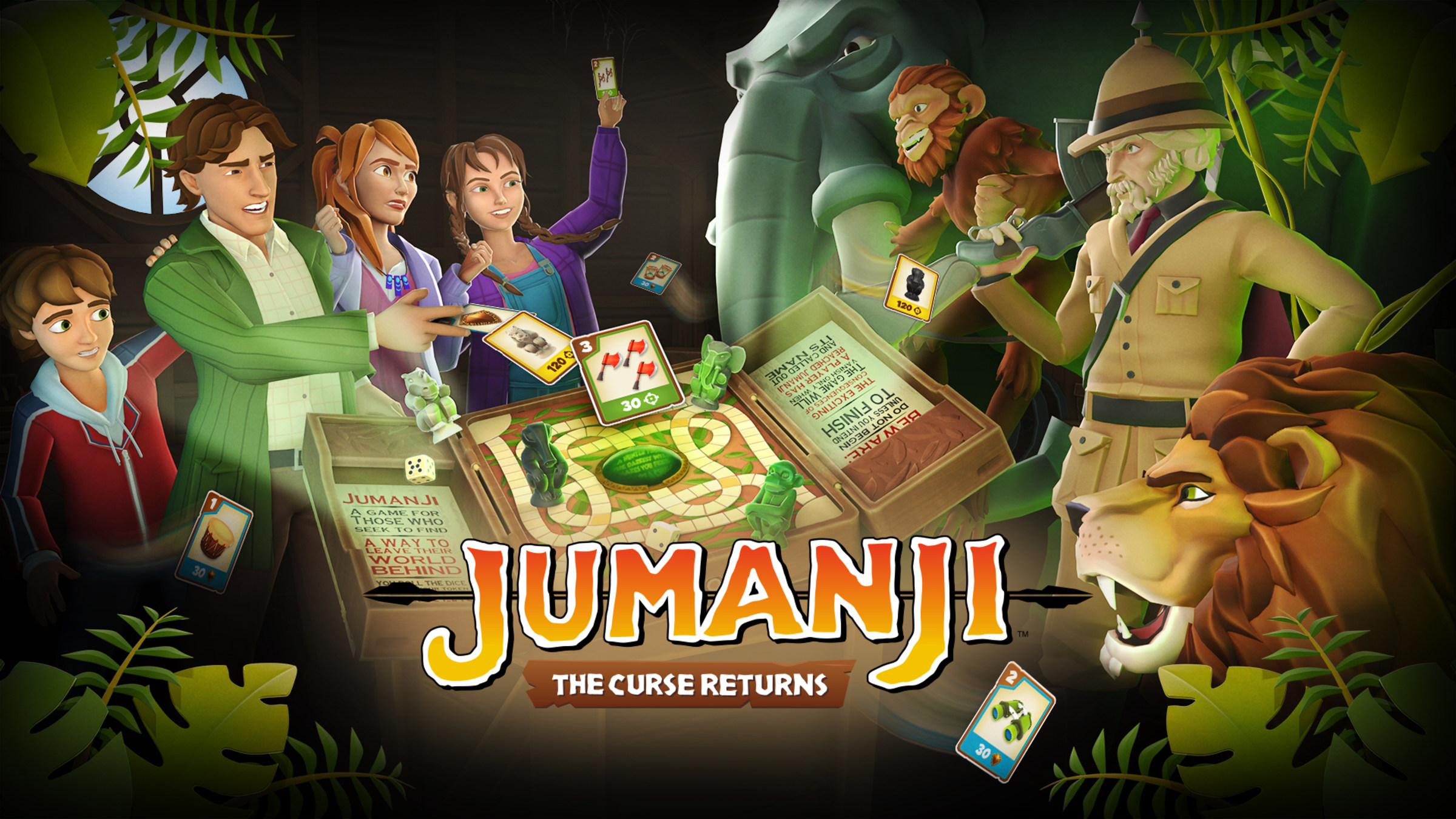 JUMANJI: The Curse Returns é o novo jogo de tabuleiro digital