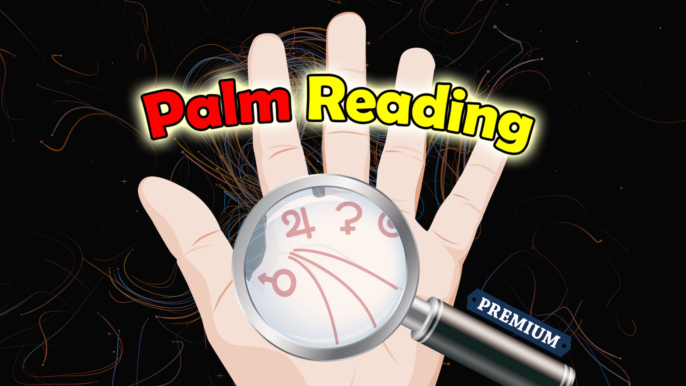 You can use it to analyze, read and master your palm lines and palm fingers...