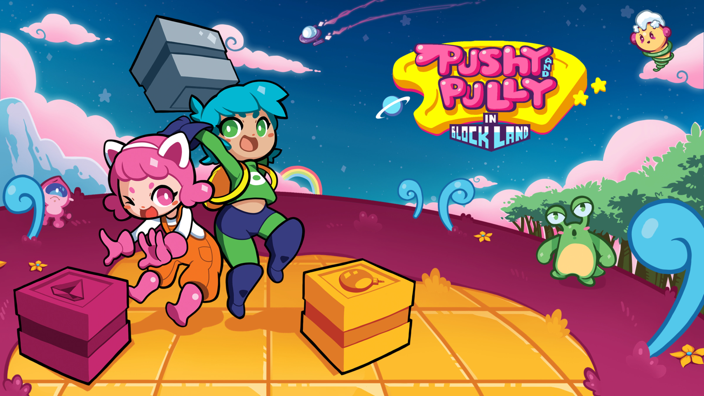 Pushy and Pully in Blockland for Nintendo Switch - Nintendo