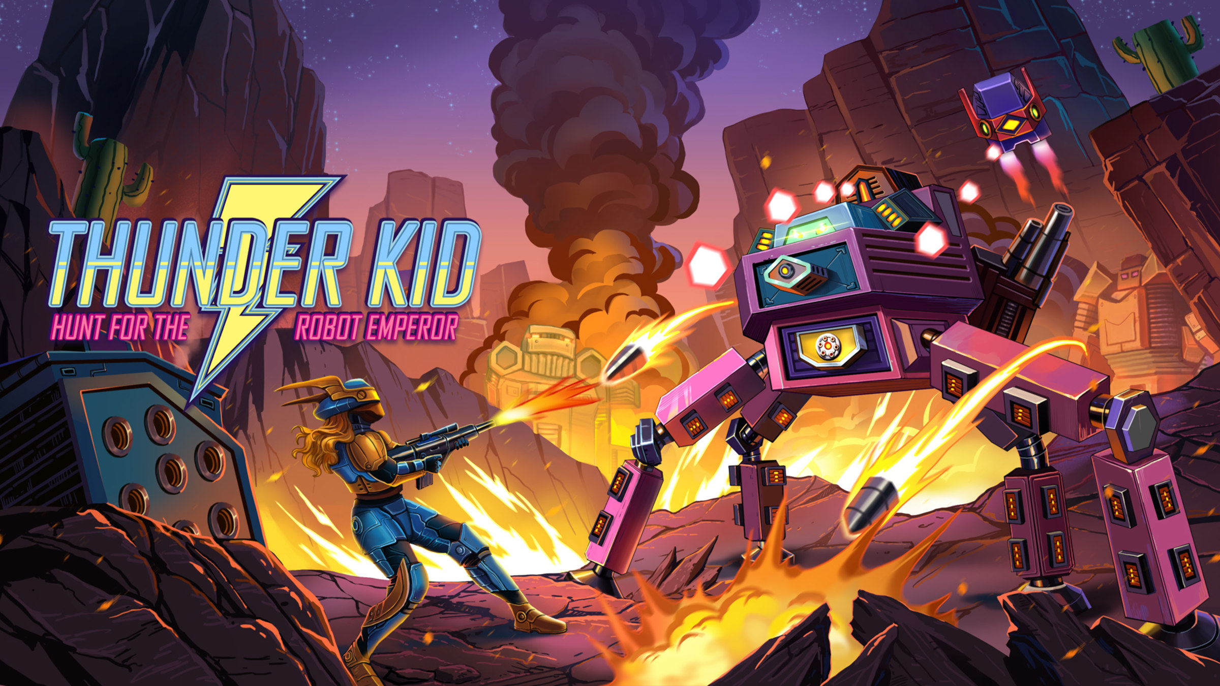 En smule Celebrity Undtagelse Thunder Kid: Hunt for the Robot Emperor for Nintendo Switch - Nintendo  Official Site