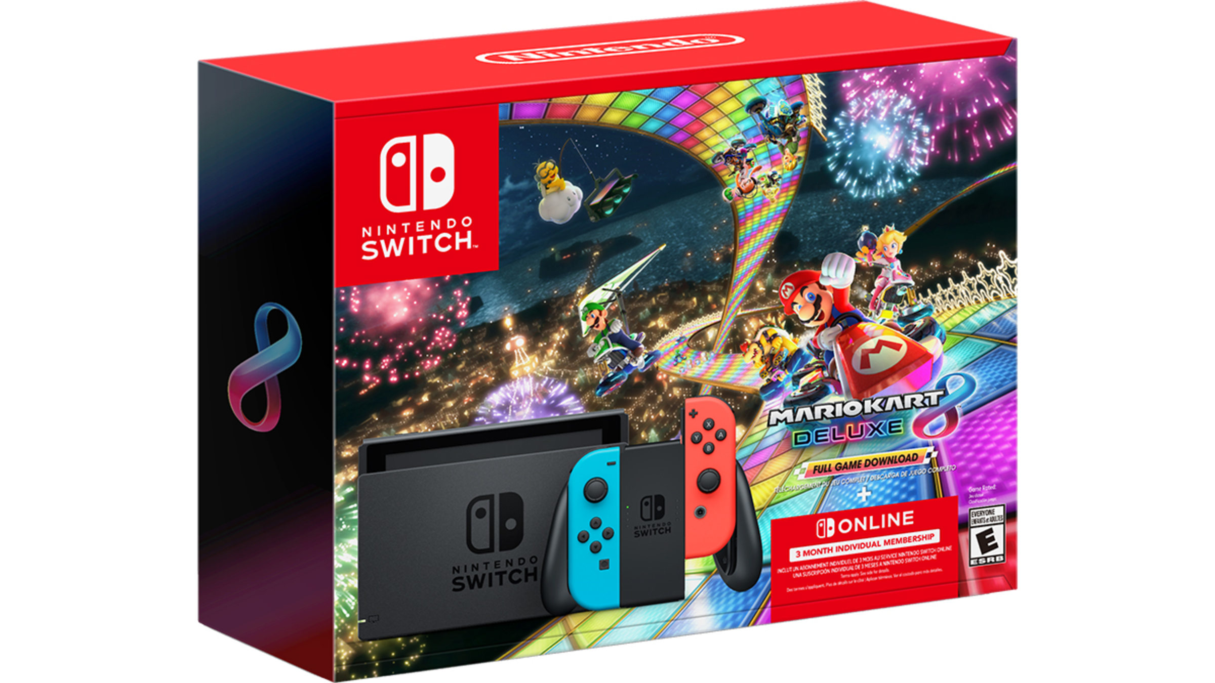 Nintendo Switch Bundle with Mario Red Joy-Con, $20 Nintendo eShop Credit, &  Carrying Case