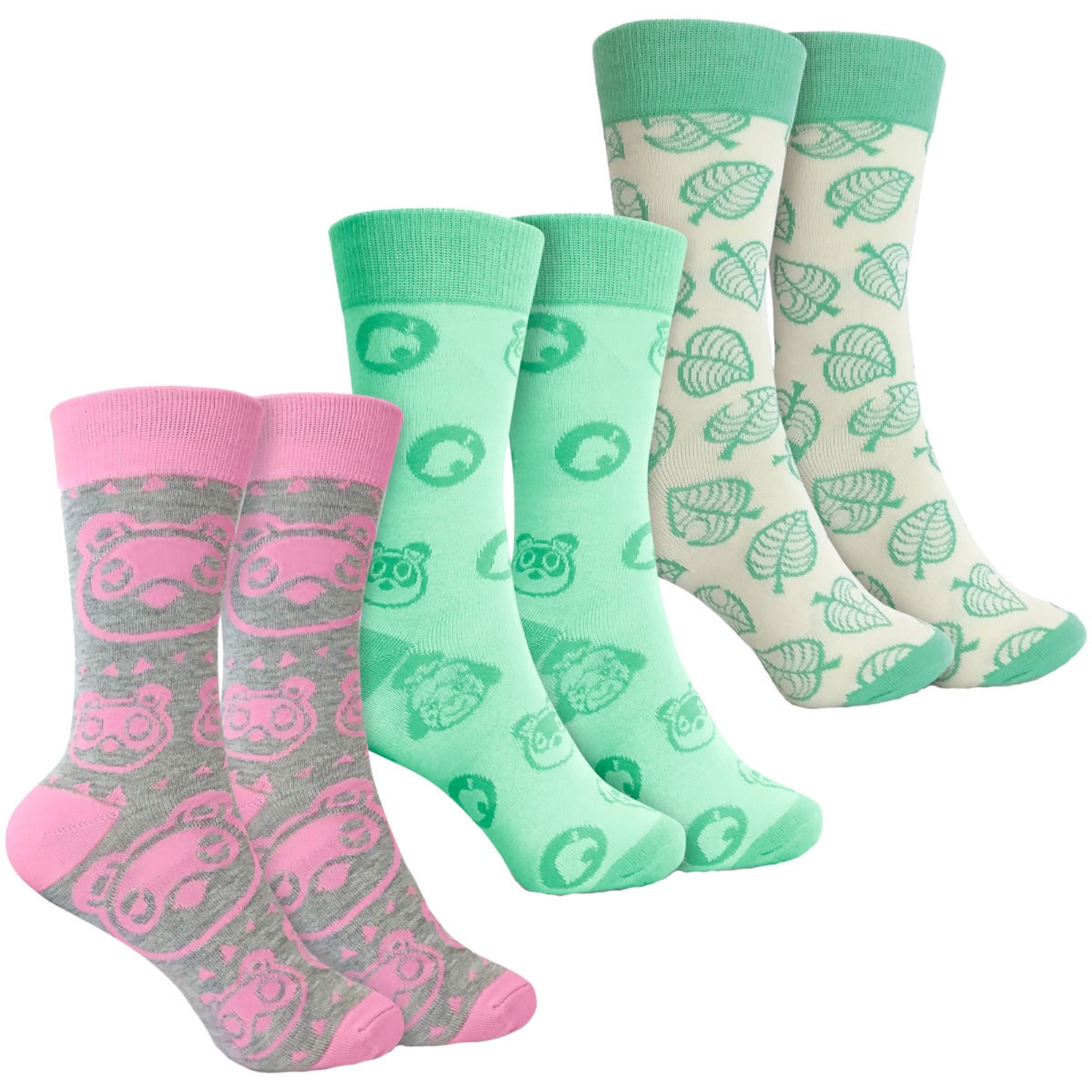 Animal Crossing New Horizons ‐ Women's 3‐Pack Sock Bundle Nintendo