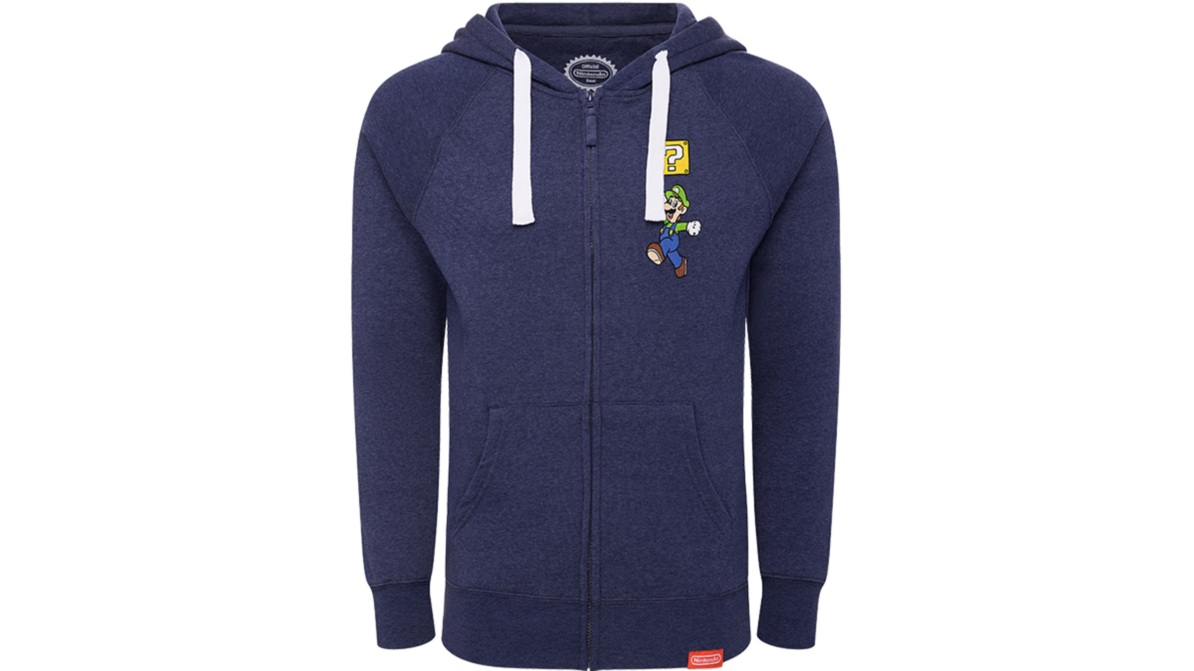 Navy Luigi Pose Hoodie Merchandise Nintendo Official Site