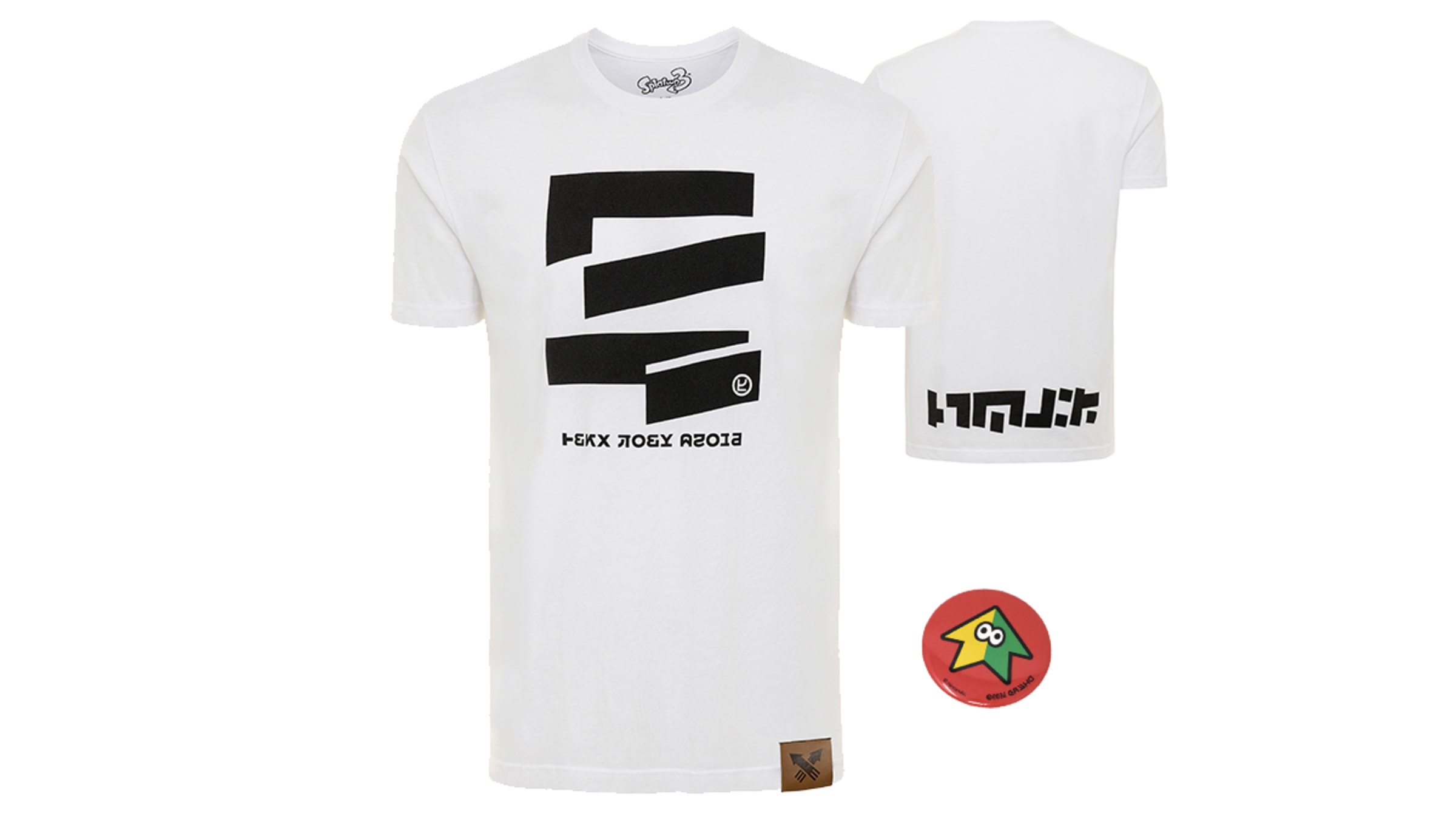 Splatoon 3 Tri Squid Tee with Button