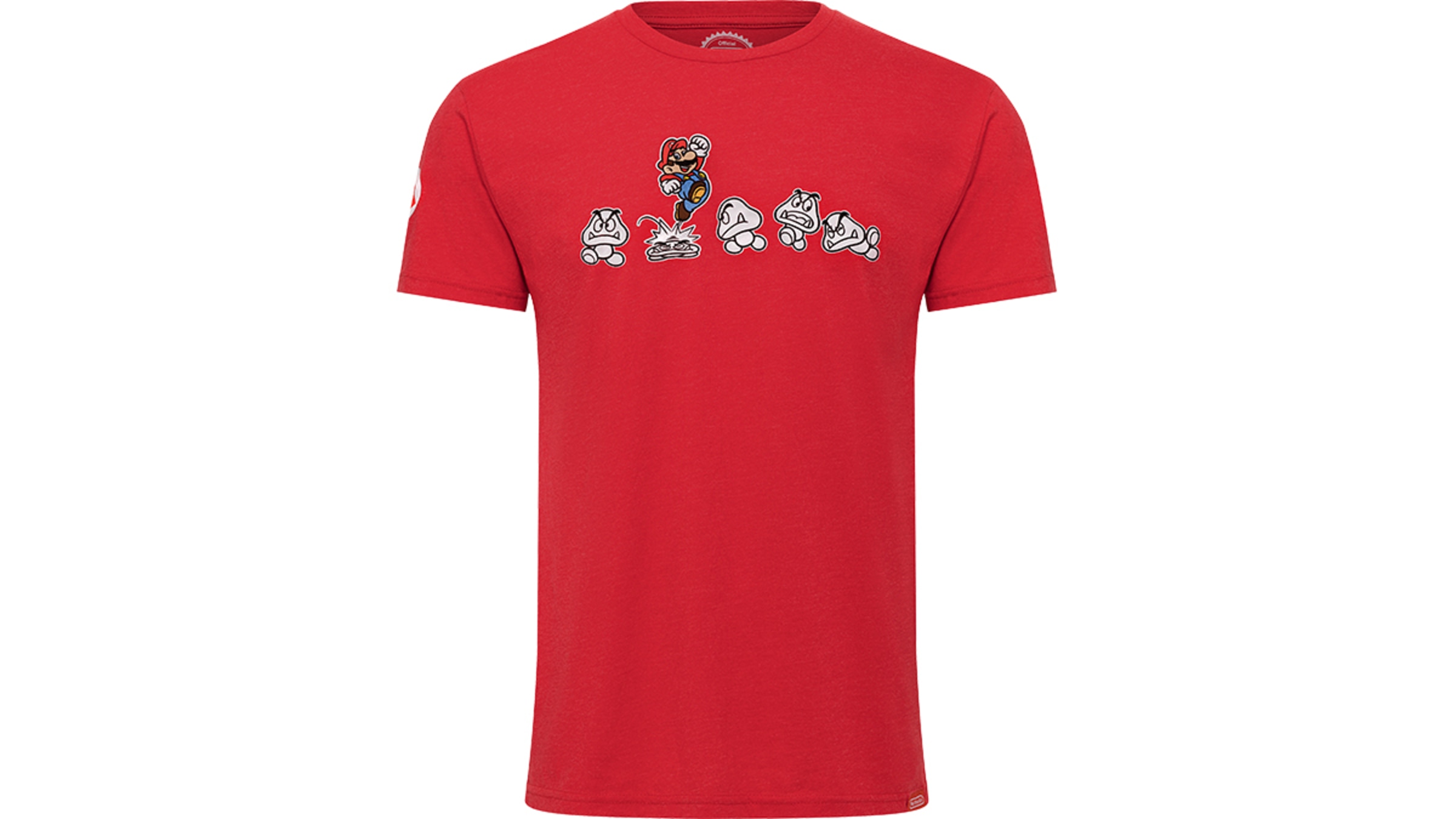 Super Mario and Goombas T-shirt Heather Red - Nintendo Official Site