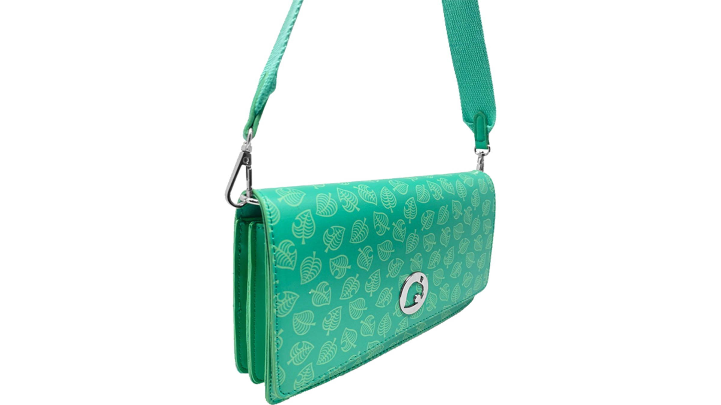 Animal Crossing - Nintendo Switch Sling Bag - Teal Leaves