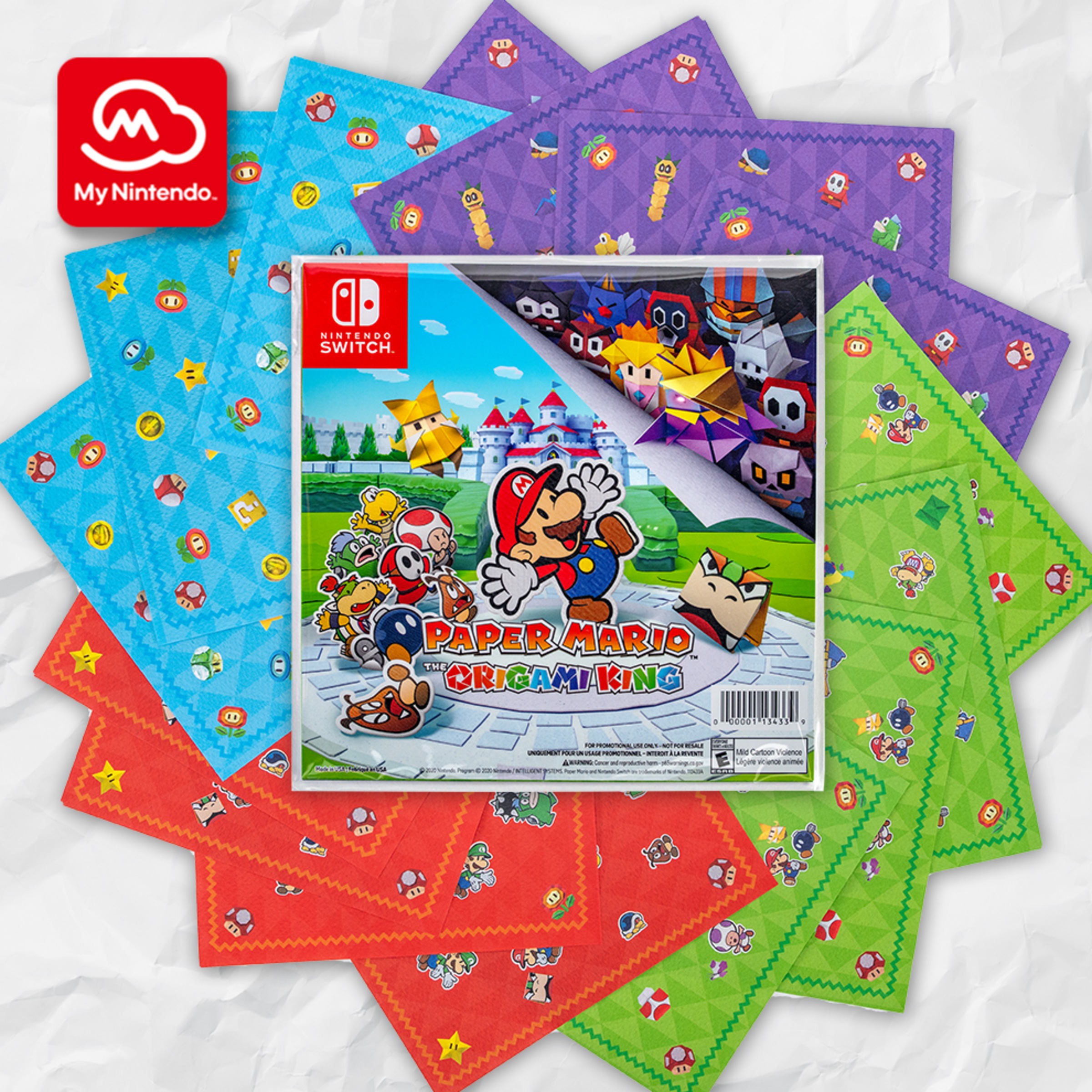 The King Site - Set Official Mario: Paper Nintendo Origami Origami