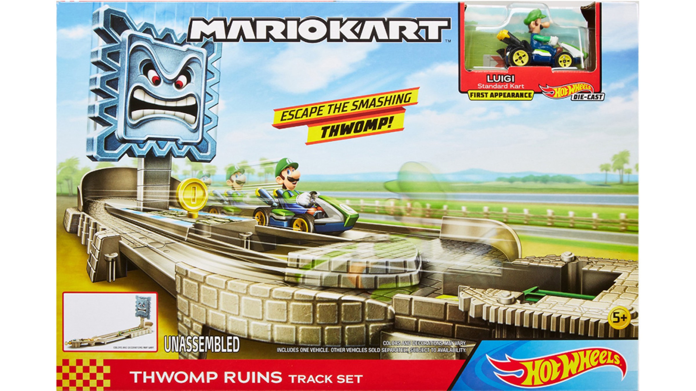 Hot Wheels® Mario Kart™ Thwomp Ruins Track Set