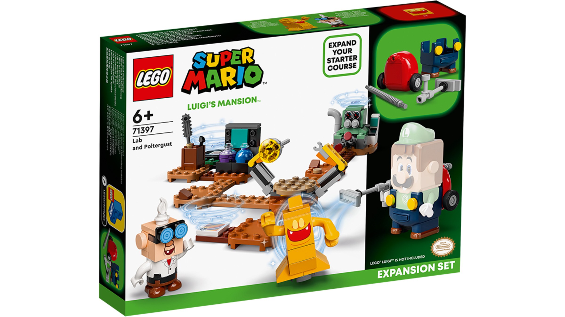 LEGO® Super Luigi's Mansion™ Lab and Poltergust Expansion Set - Merchandise - Nintendo Official