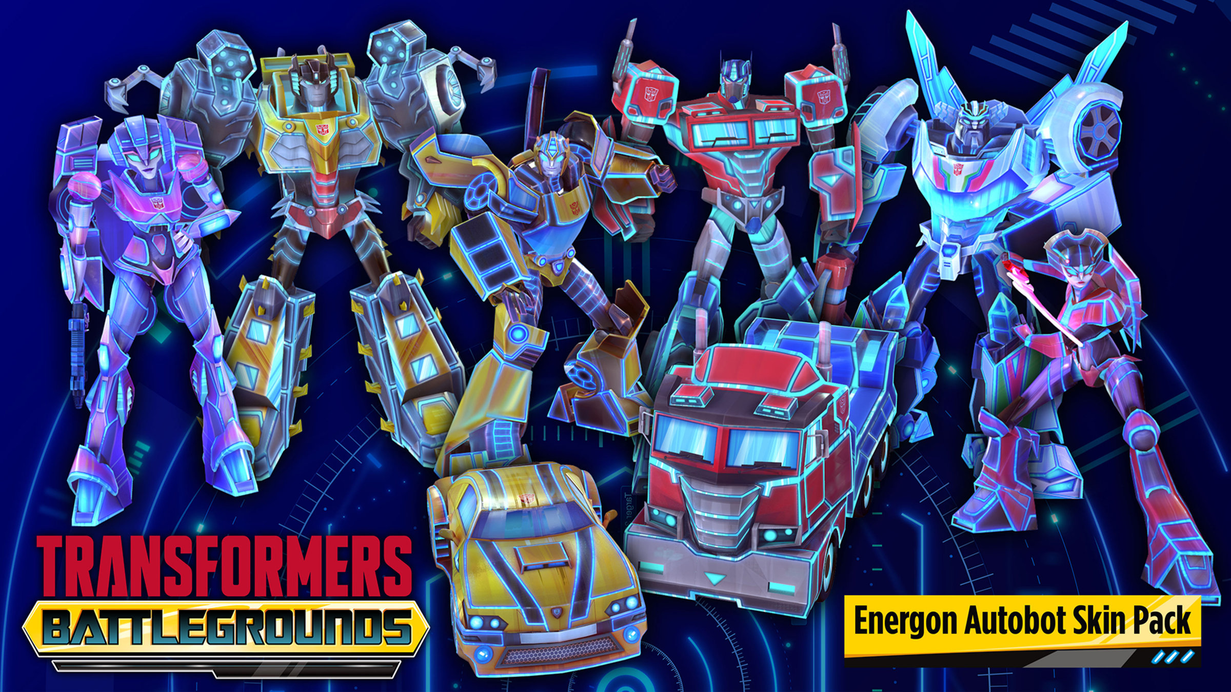 TRANSFORMERS BATTLEGROUNDS Energon Autobot Skin Pack para Nintendo