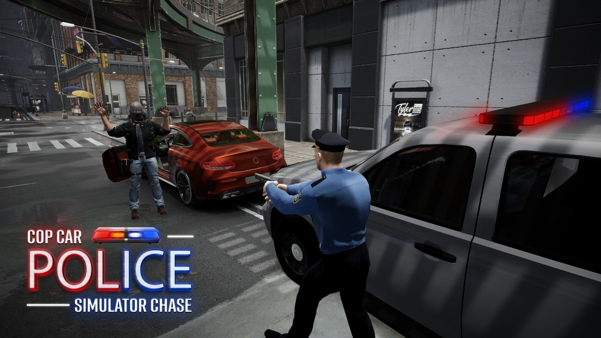 Cop Car Police Simulator Chase Car games simulator & driving para
