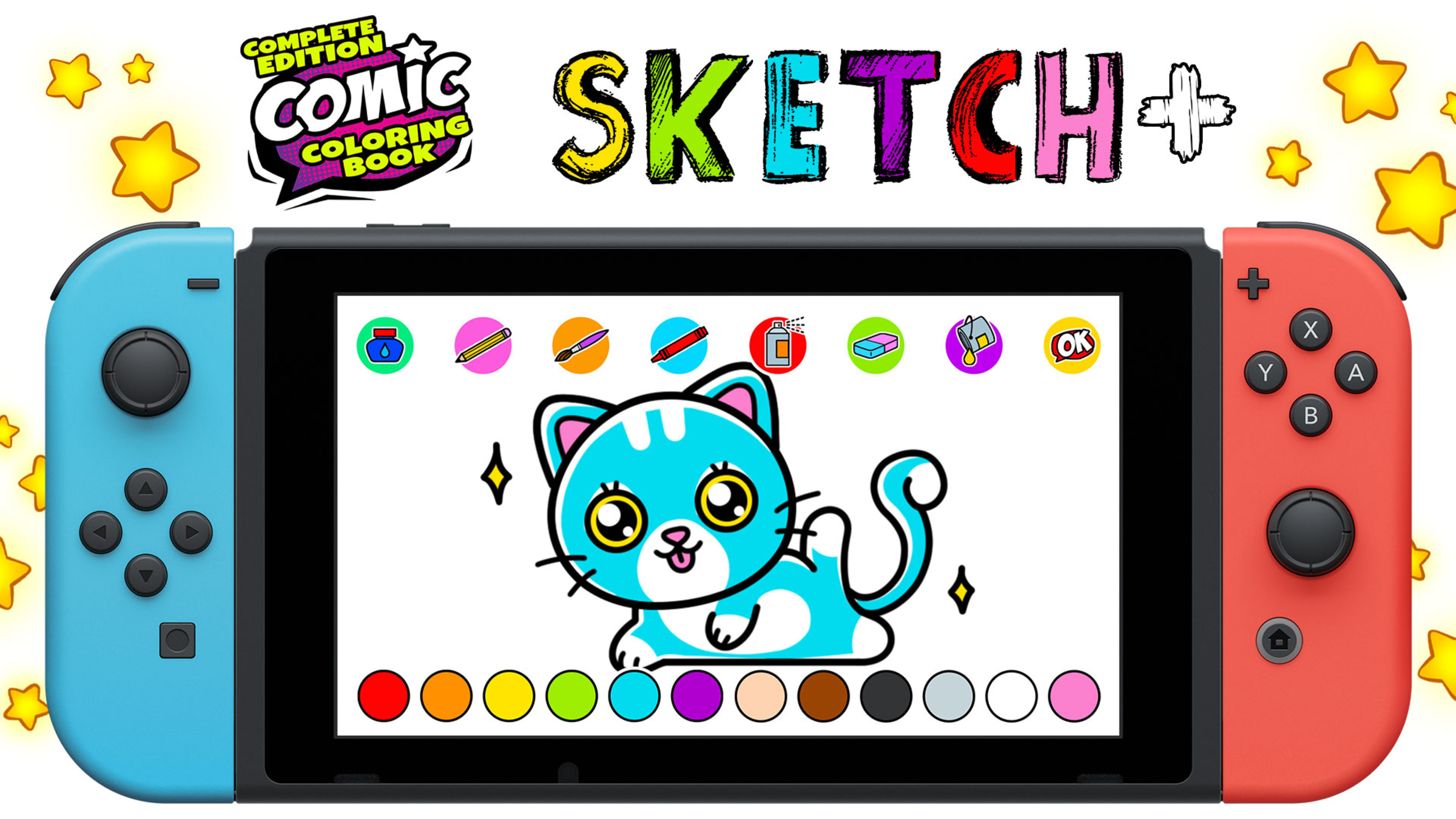Comic Coloring Book Complete Edition Sketch Para Nintendo Switch Site Oficial Da Nintendo