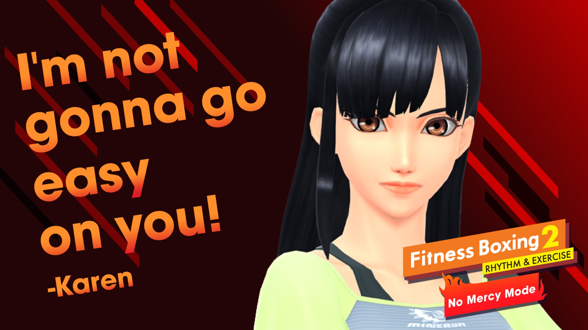 Fitness Boxing 2 Rhythm & Exercise No Mercy intensity Karen para